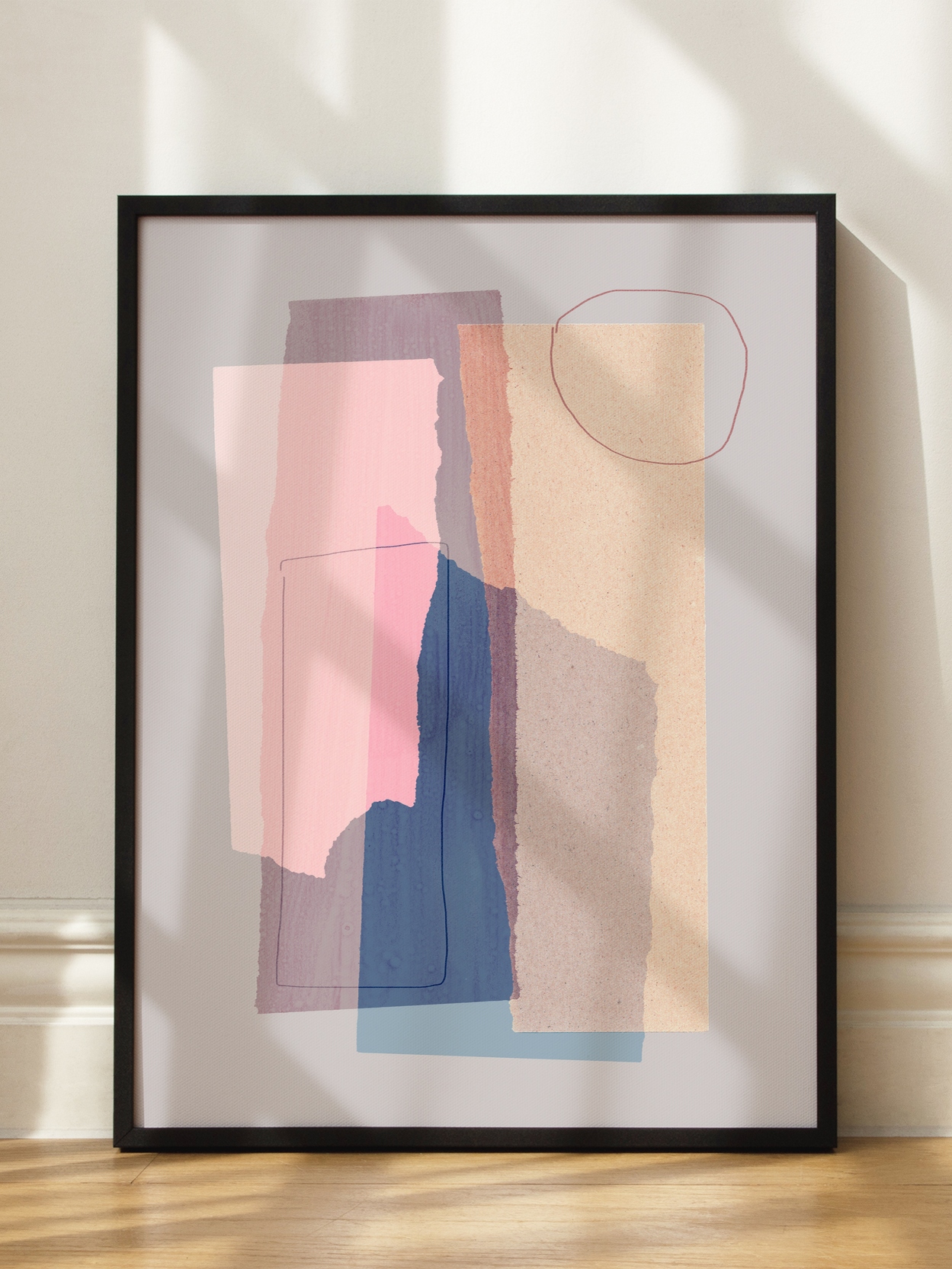 Abstract Color Blocks Poster