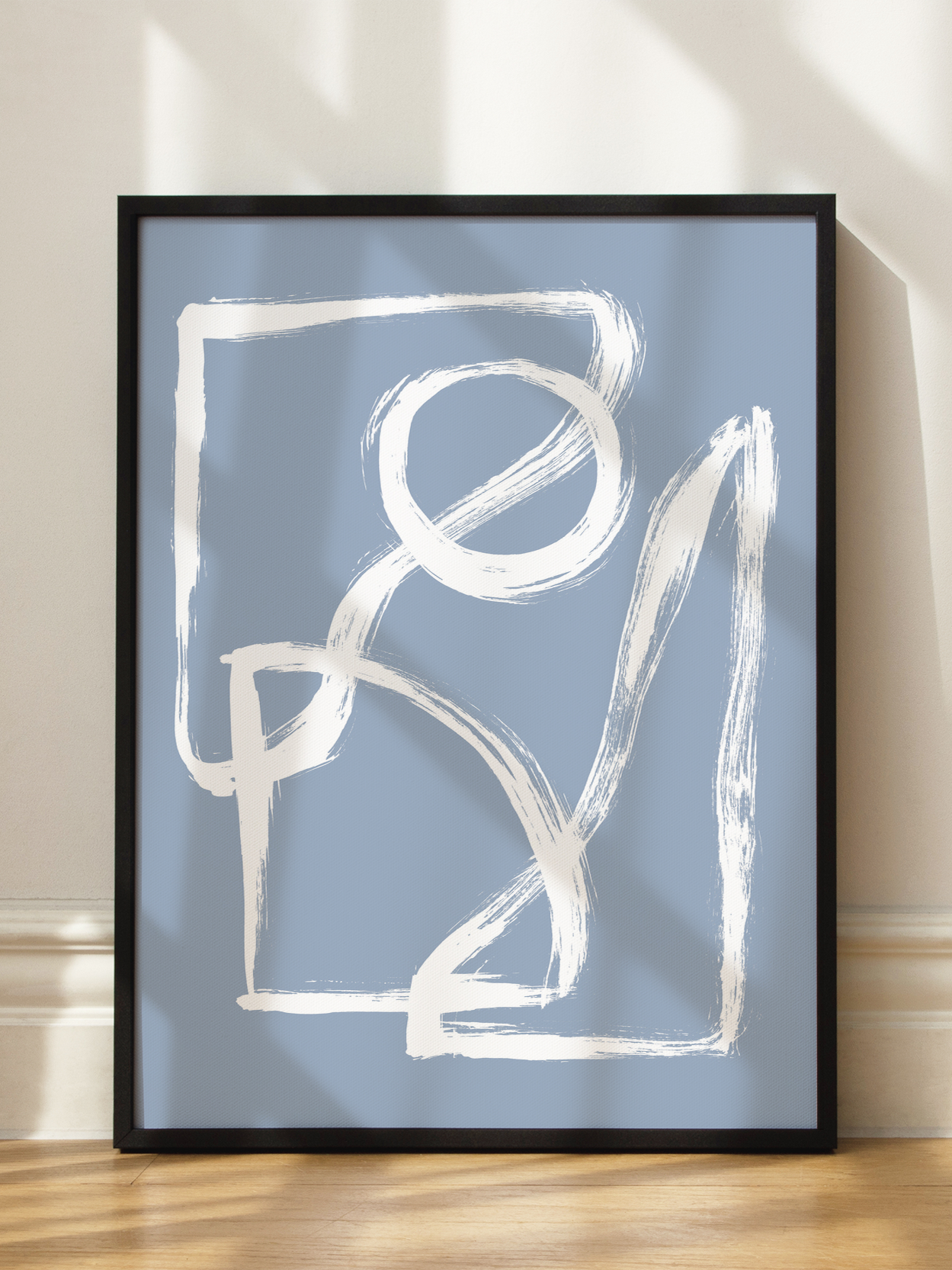 Abstract Figure in Blue