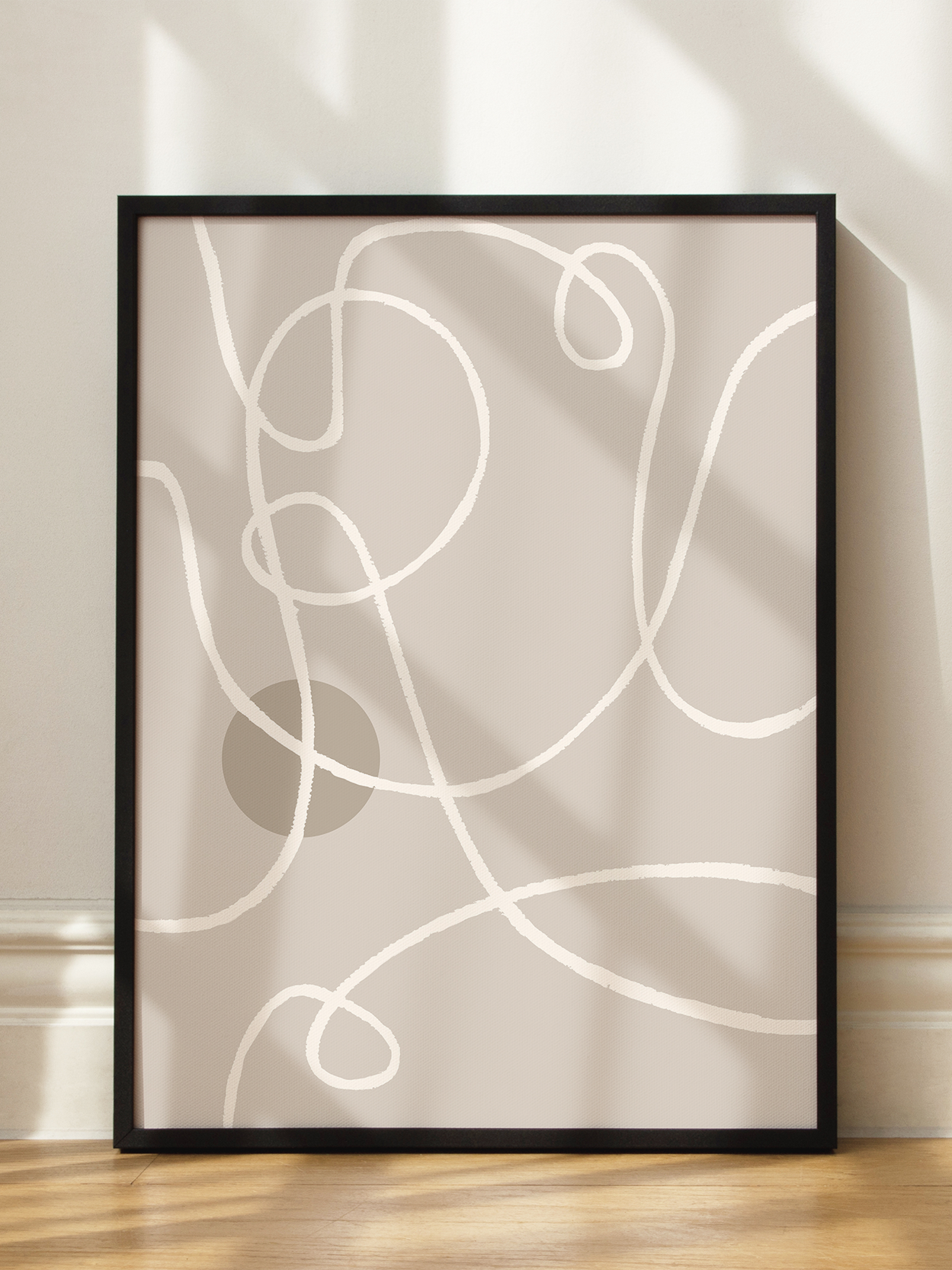 Abstract Grey Circle