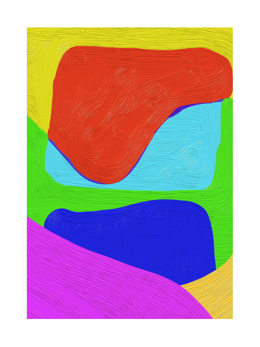 Abstract Mix of Colors Poster