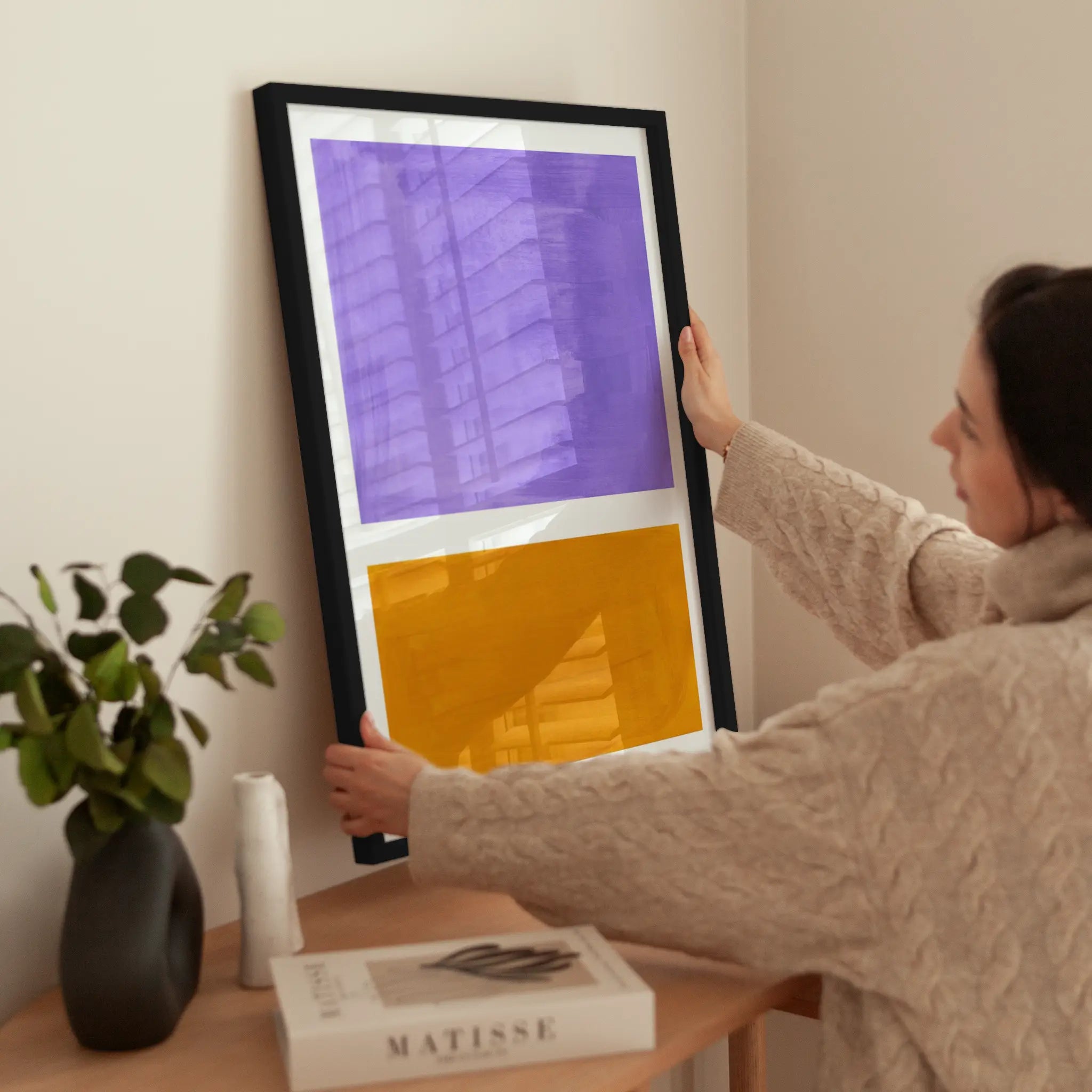 Abstract Rectangles wird aufgehängt