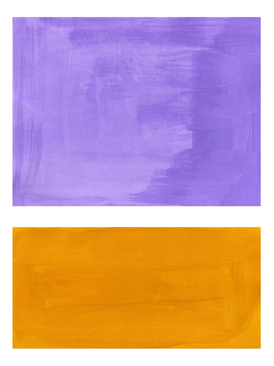 Purple and Orange Poster