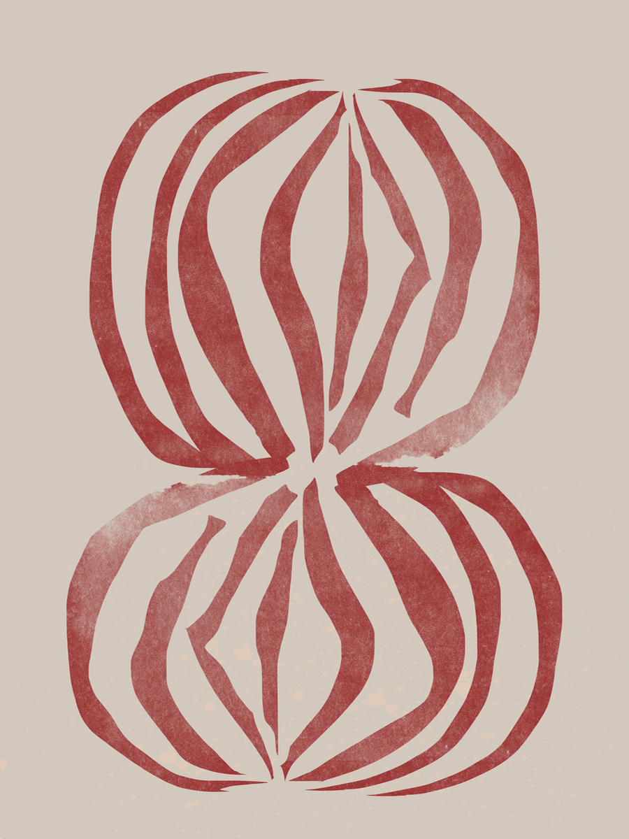 Stacked Red Stones No2 Poster