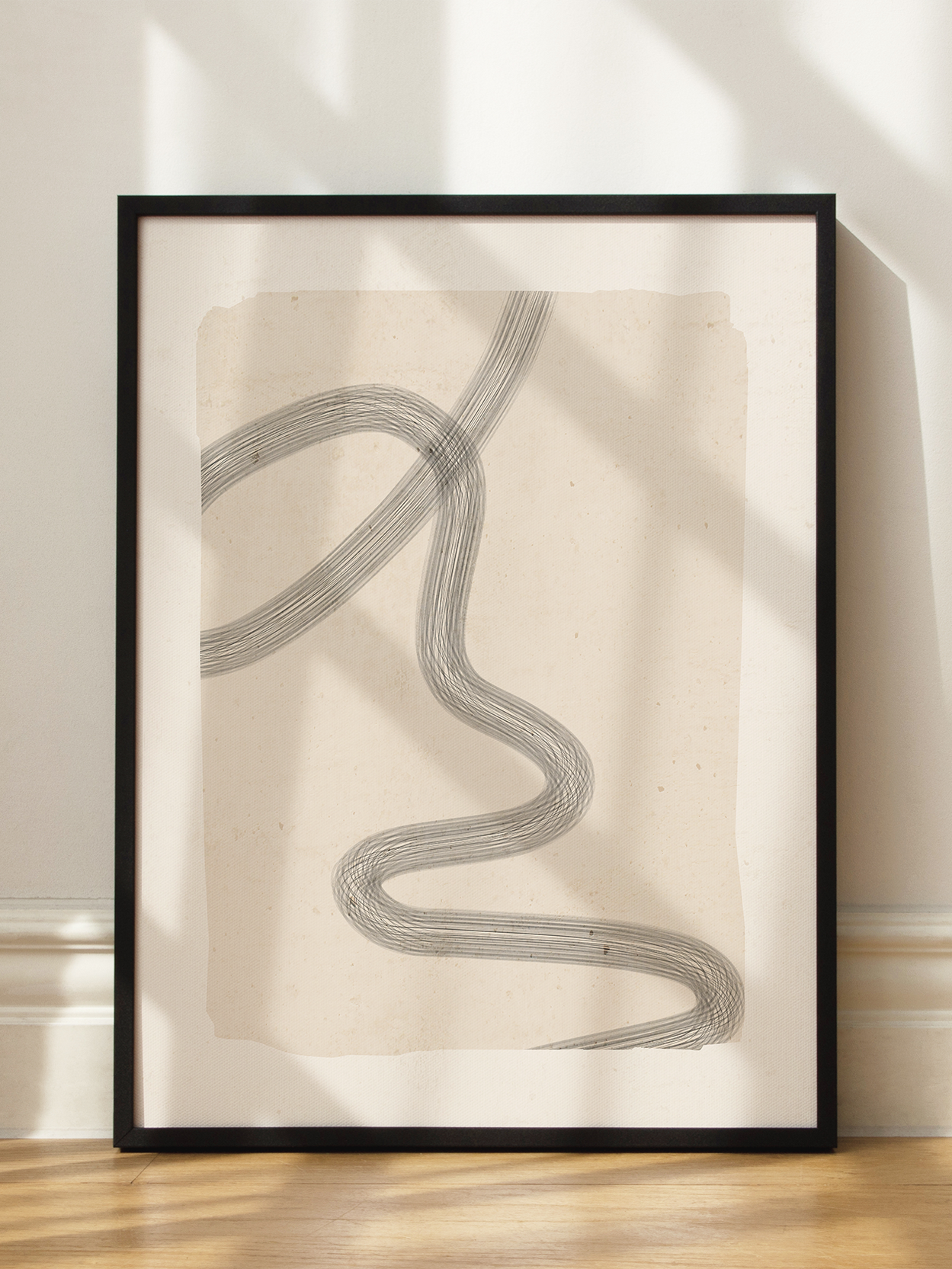 Abstract Winding Line Poster
