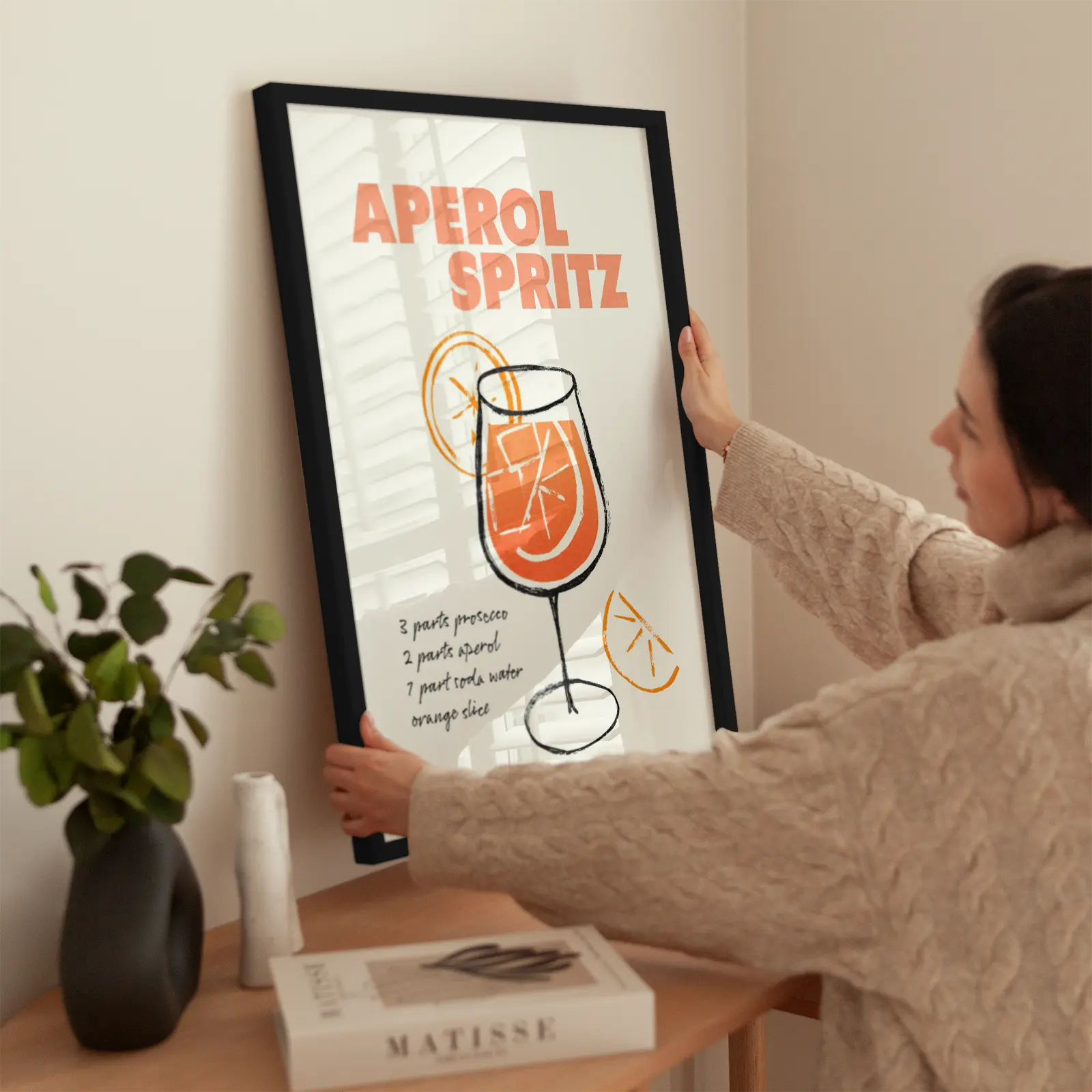 Aperol Spritz wird aufgehängt