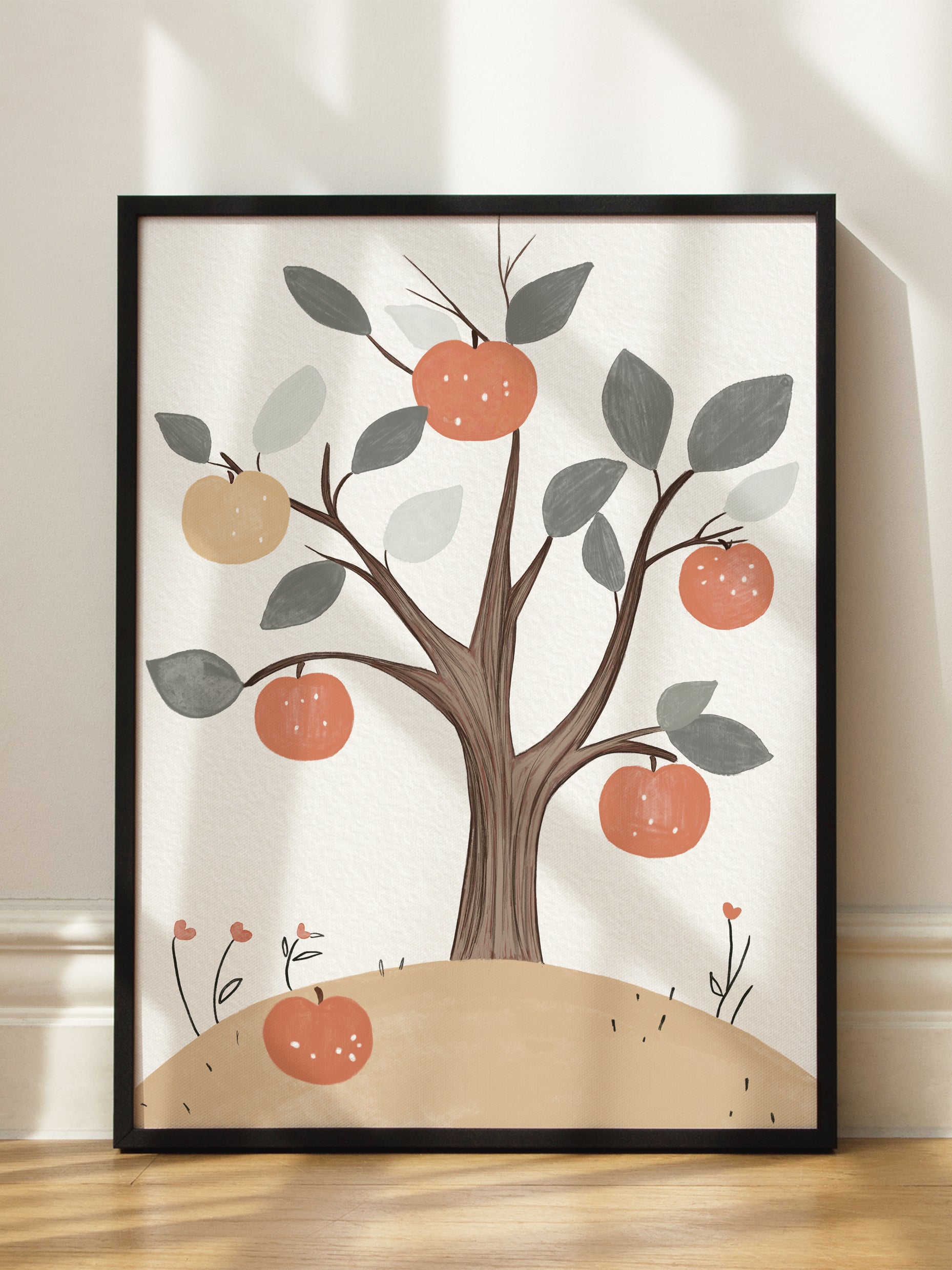 Apple Tree In Cottage Garden Poster