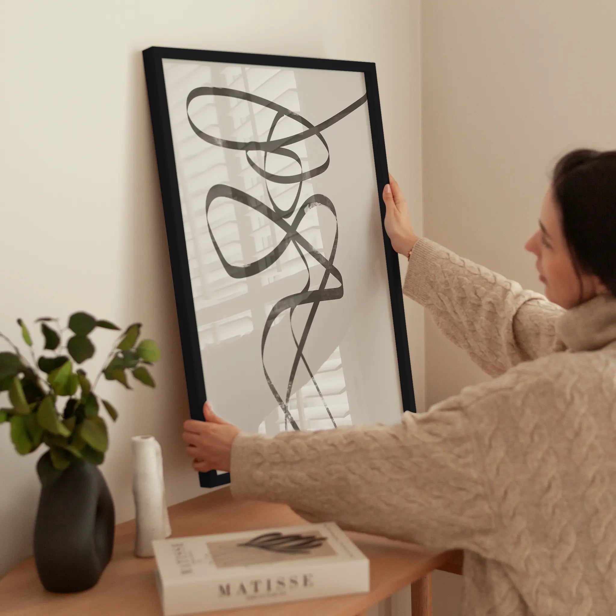 Artful Lines wird aufgehängt