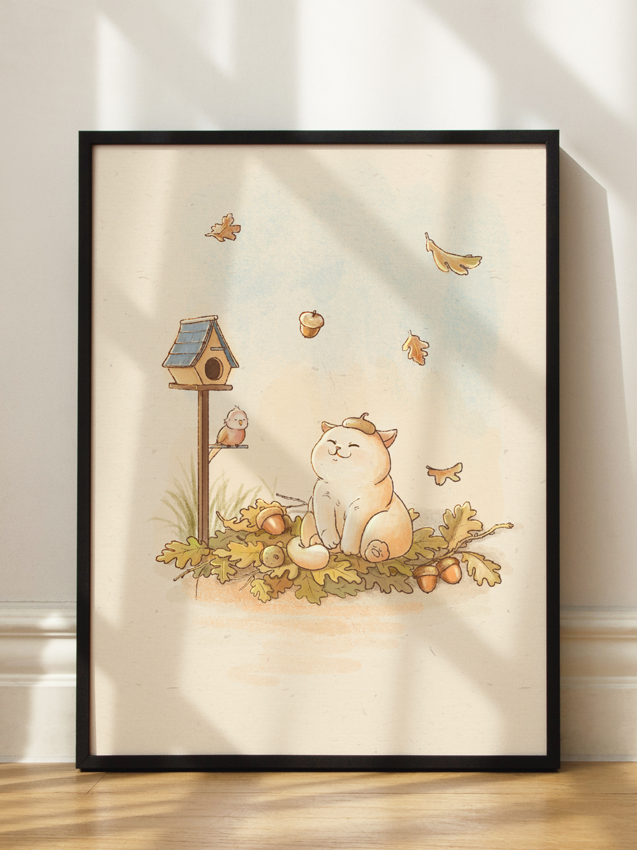 Autumn Cat Poster