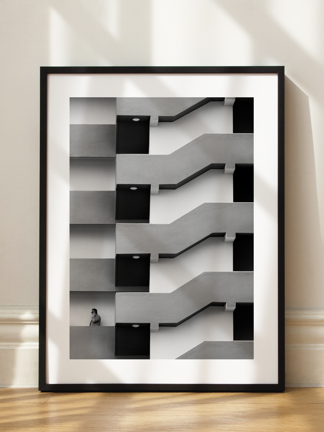 Balcony Man Poster