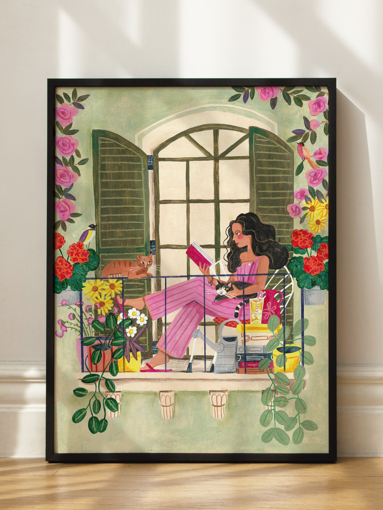 Balcony Reader Poster