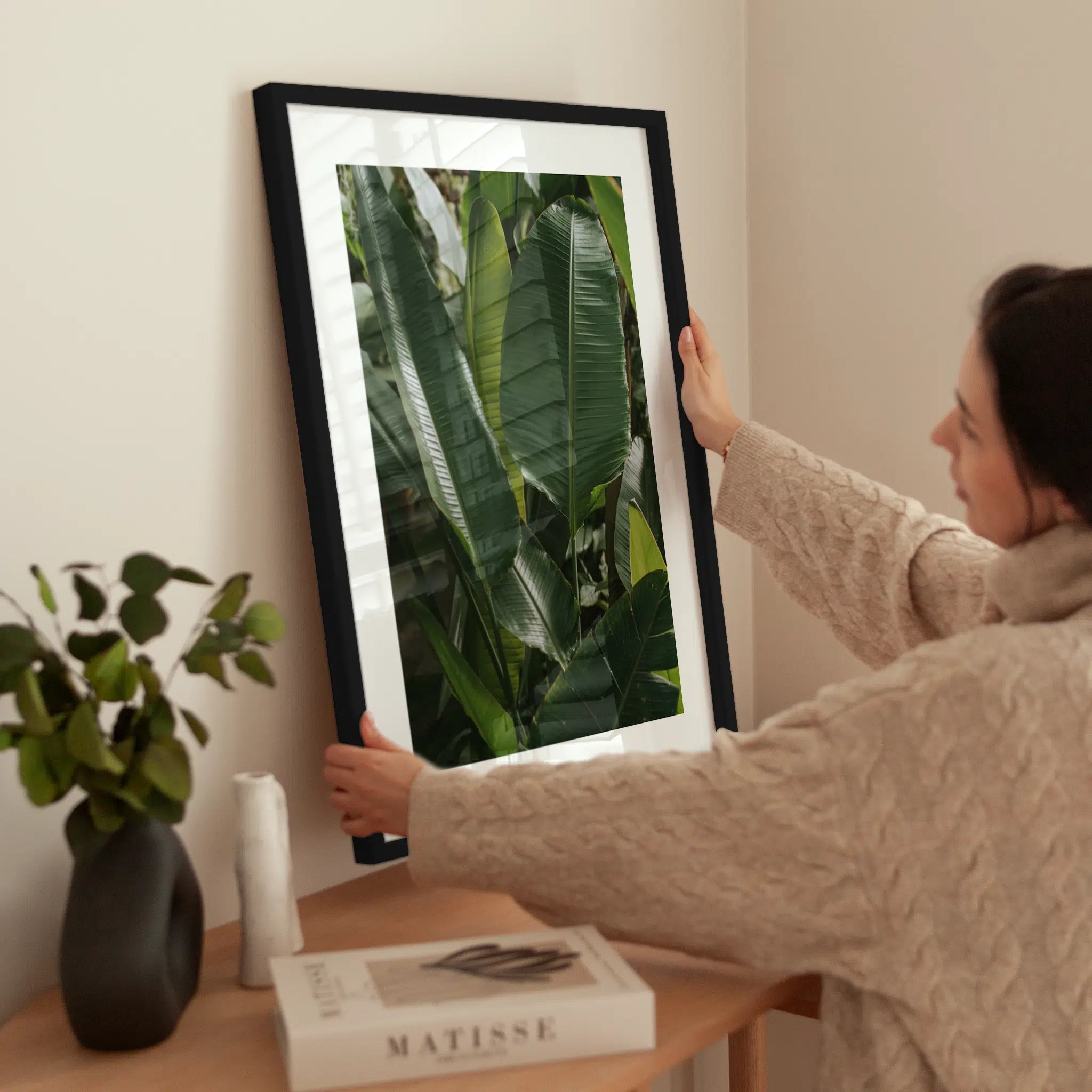 Banana Leaves 4 wird aufgehängt