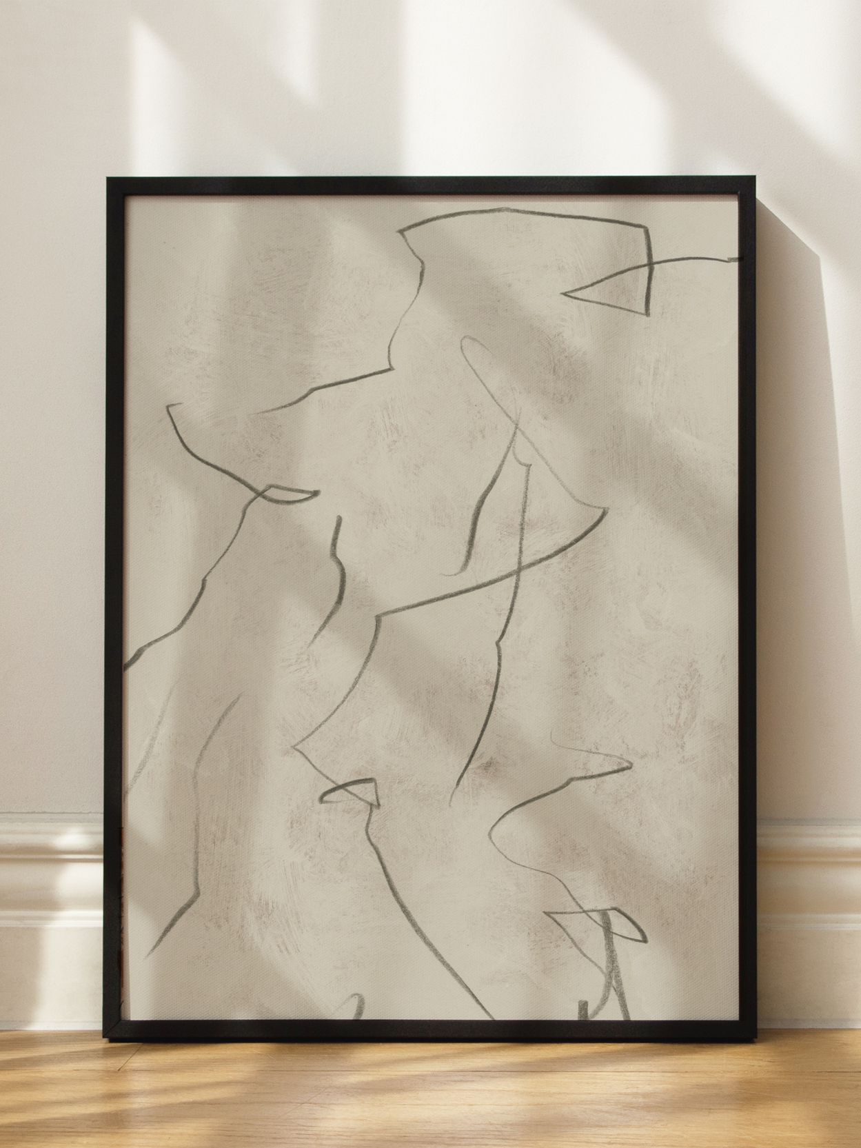 Beige Line Art