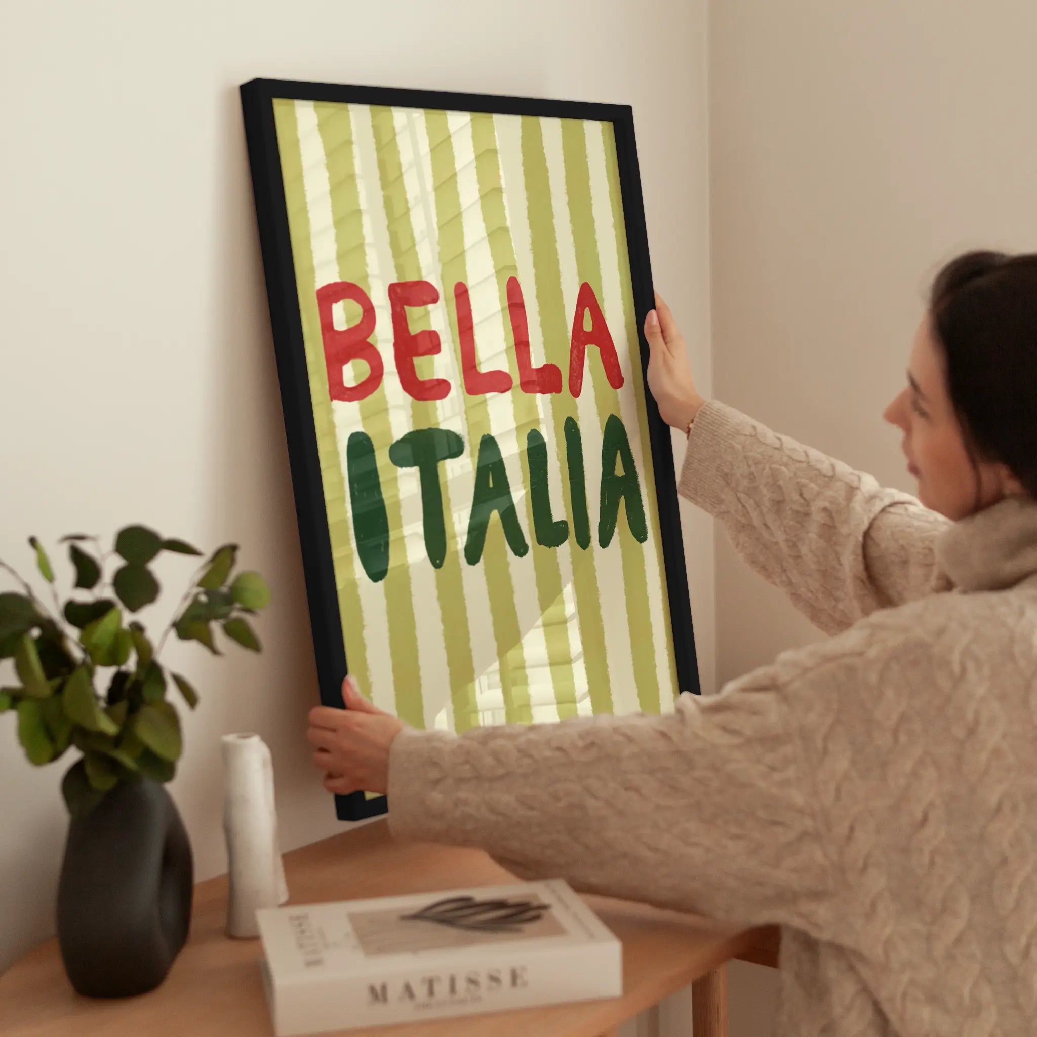 Bella Italia wird aufgehängt