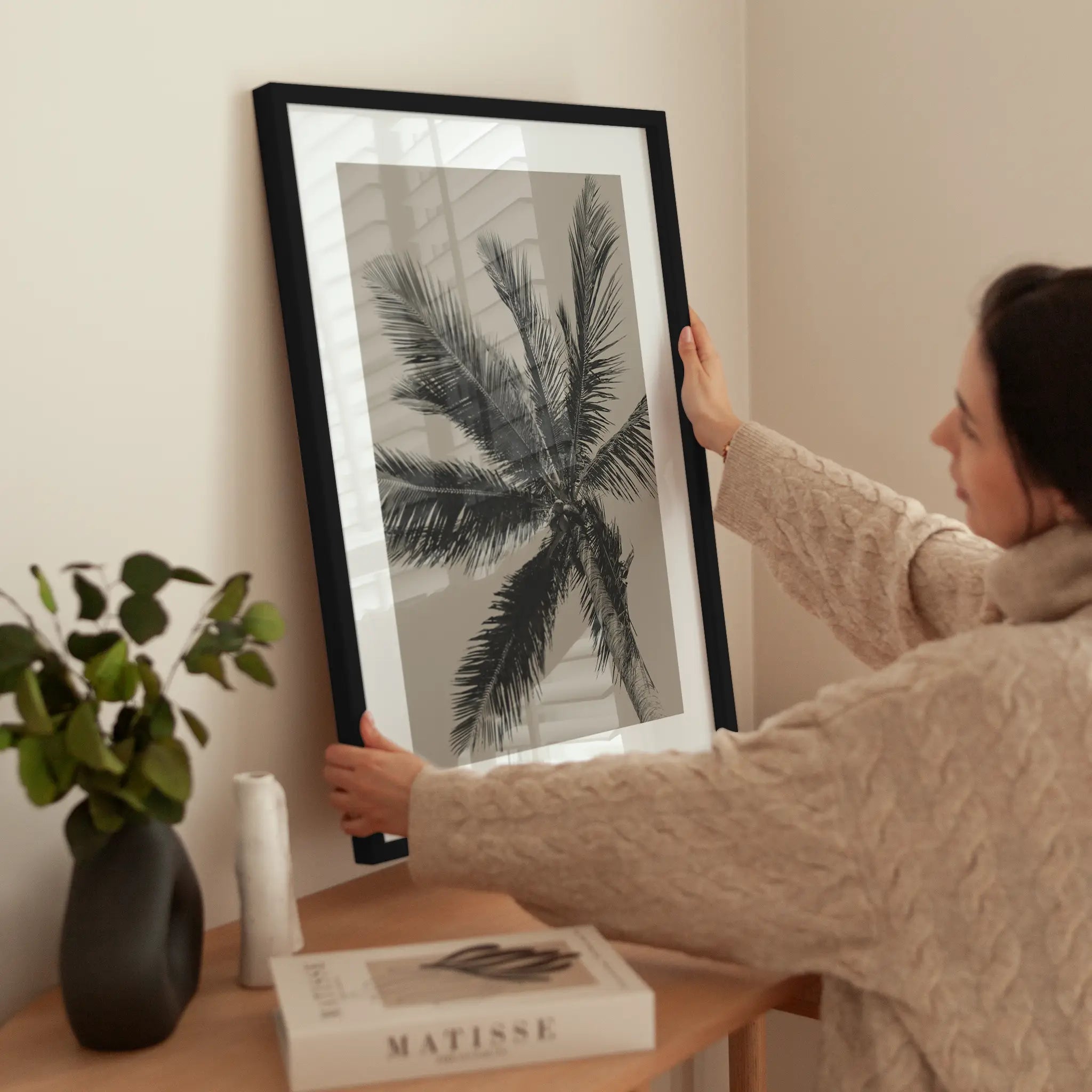 Black Palm wird aufgehängt