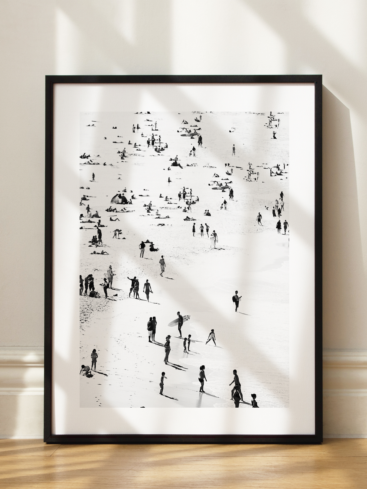 Black and White Beach Day Poster