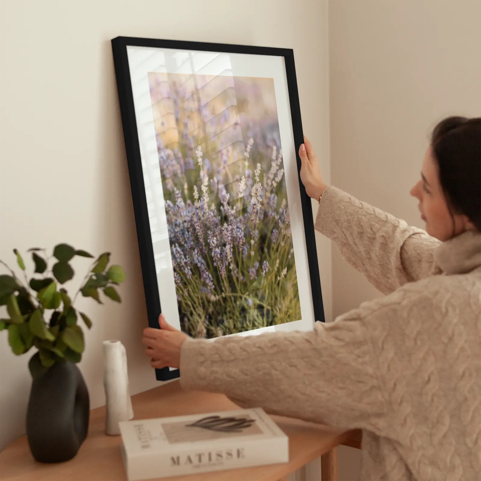 Blooming Lavender wird aufgehängt