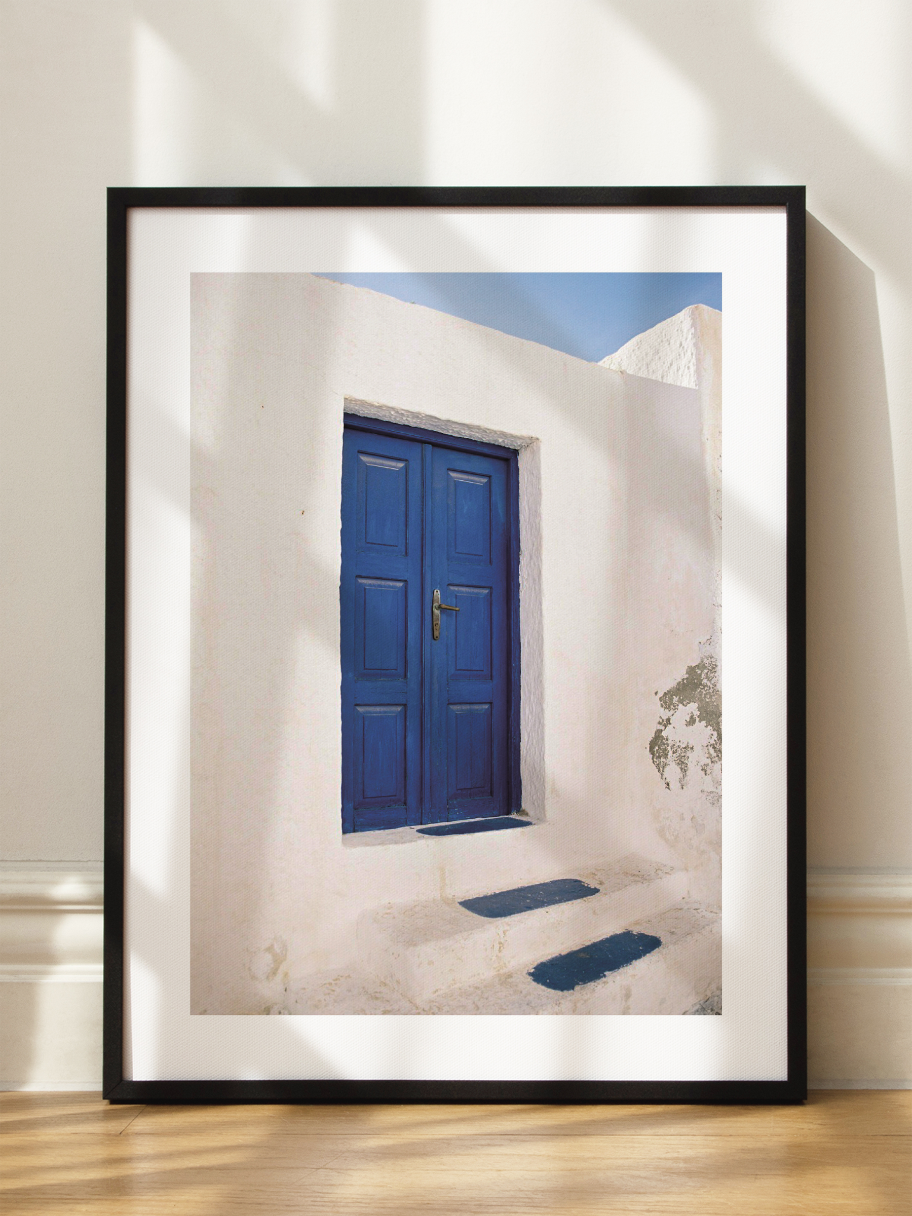 Santorini Doorway Poster