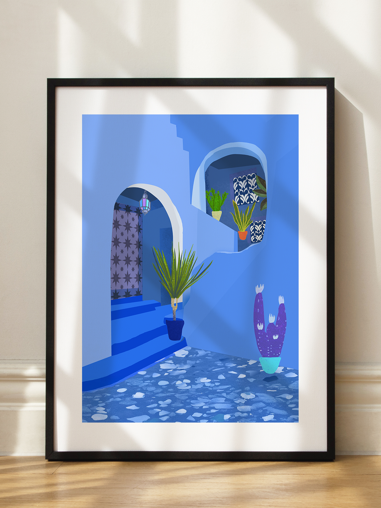 Blue Garden Poster