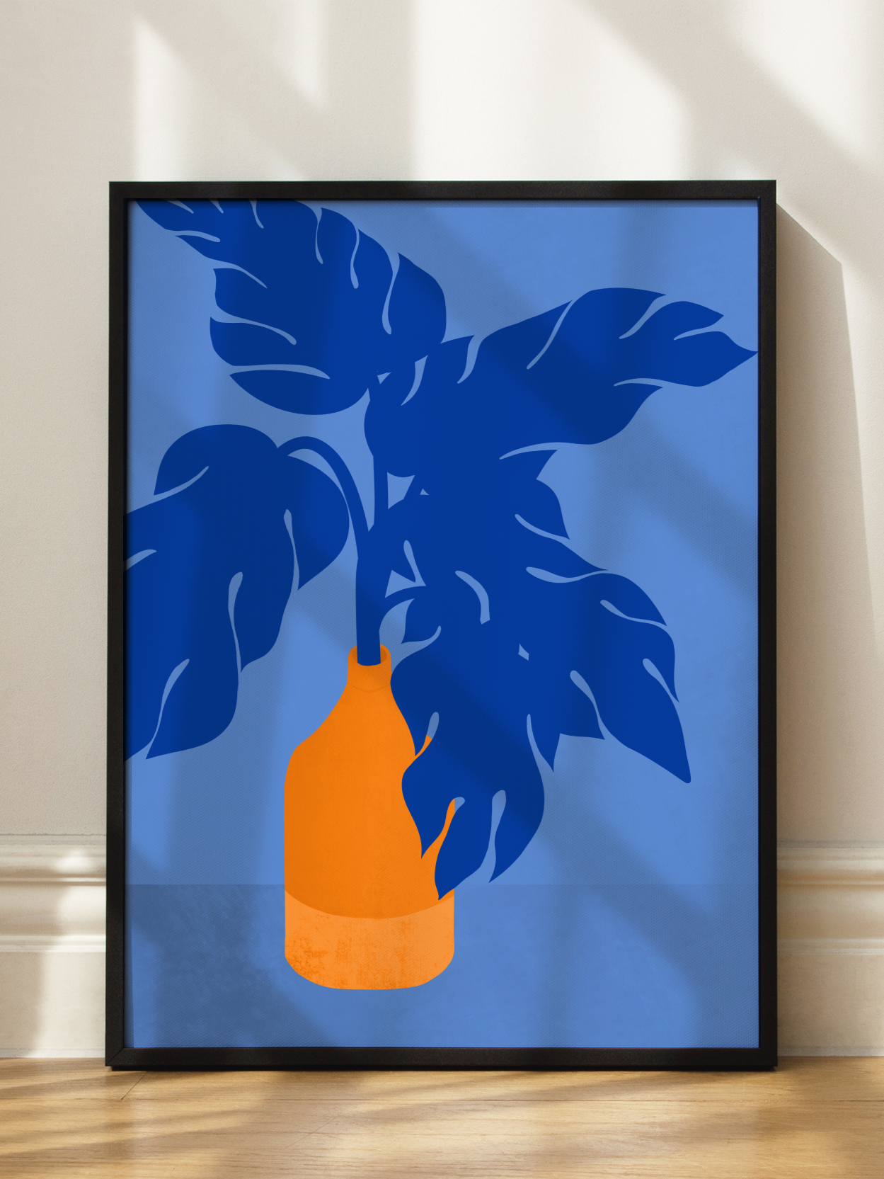 Blue Botanical Poster