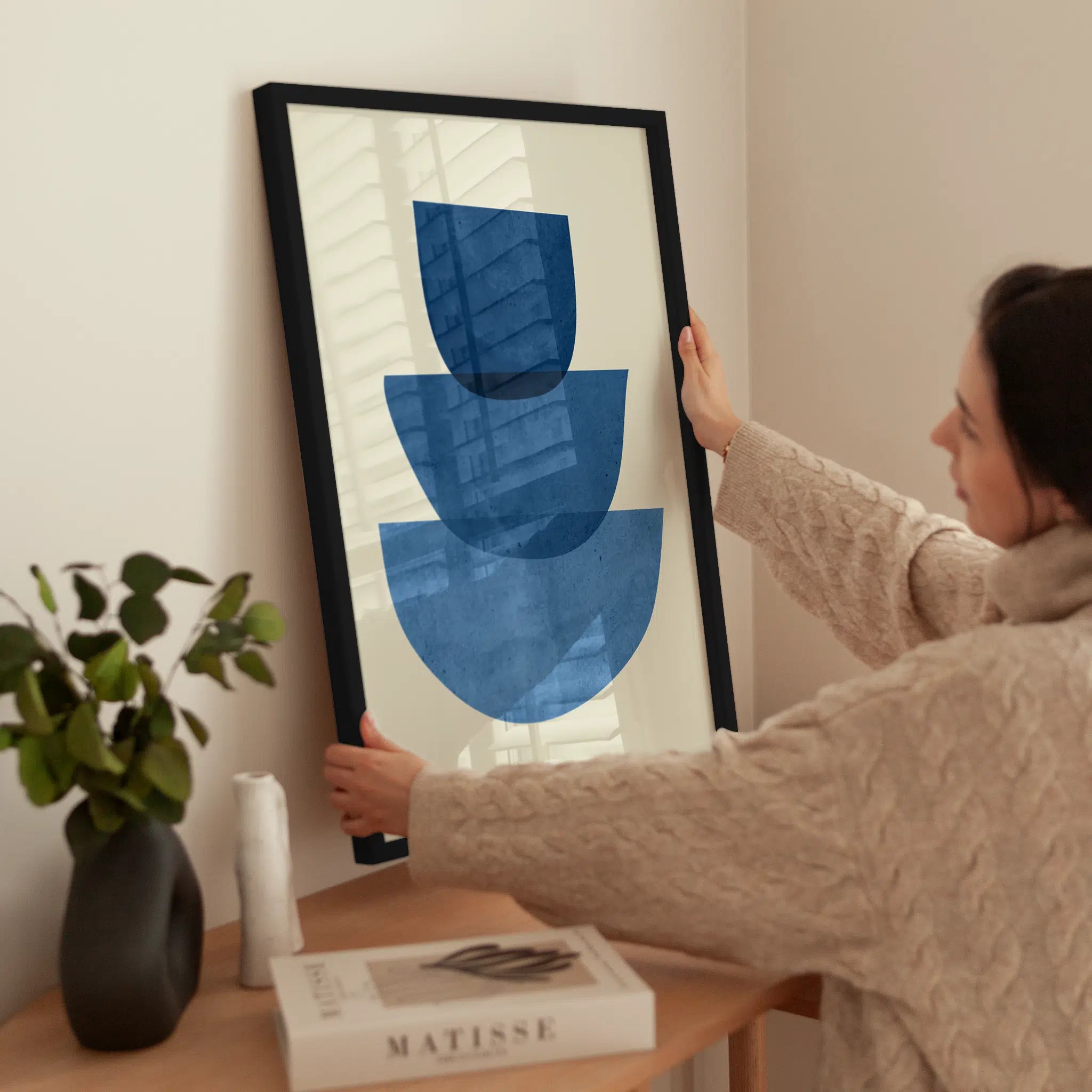 Blue Bowls wird aufgehängt