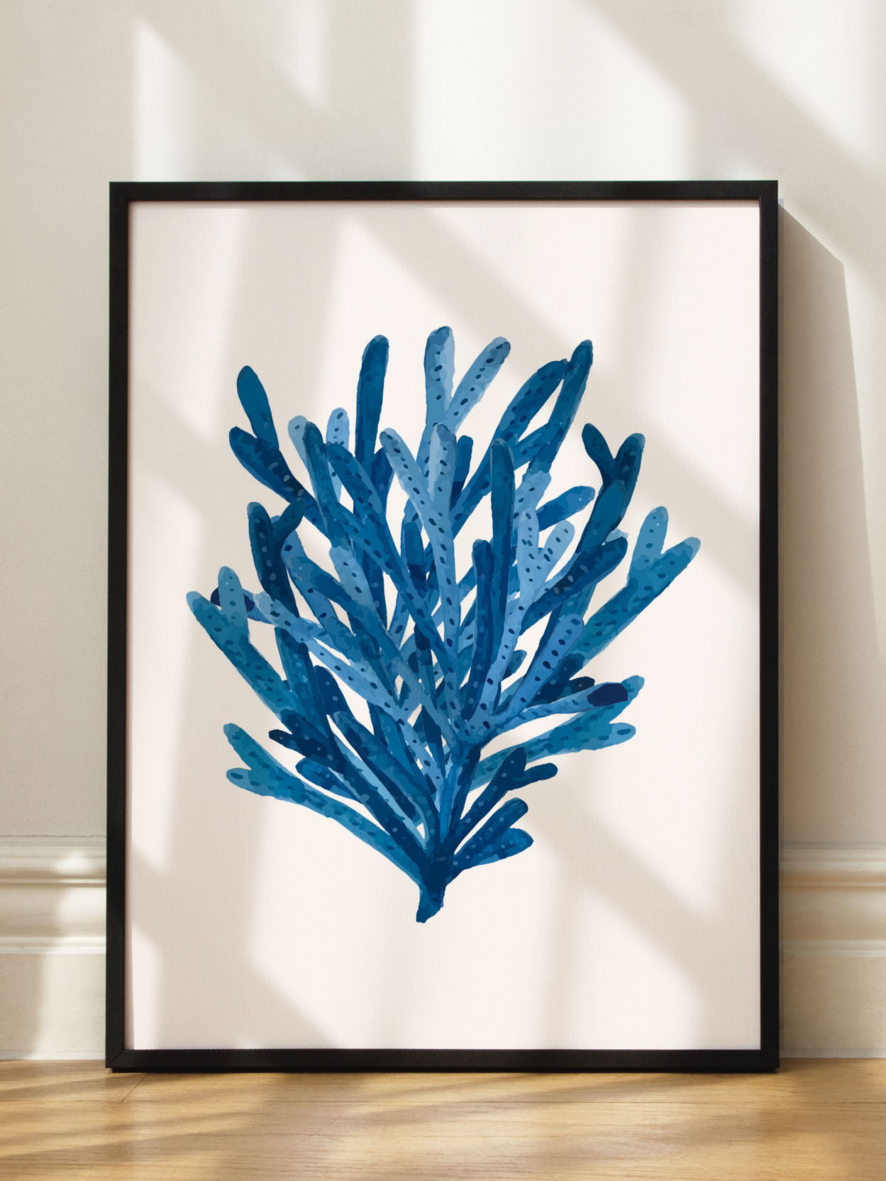 Blue Coral Bush Poster