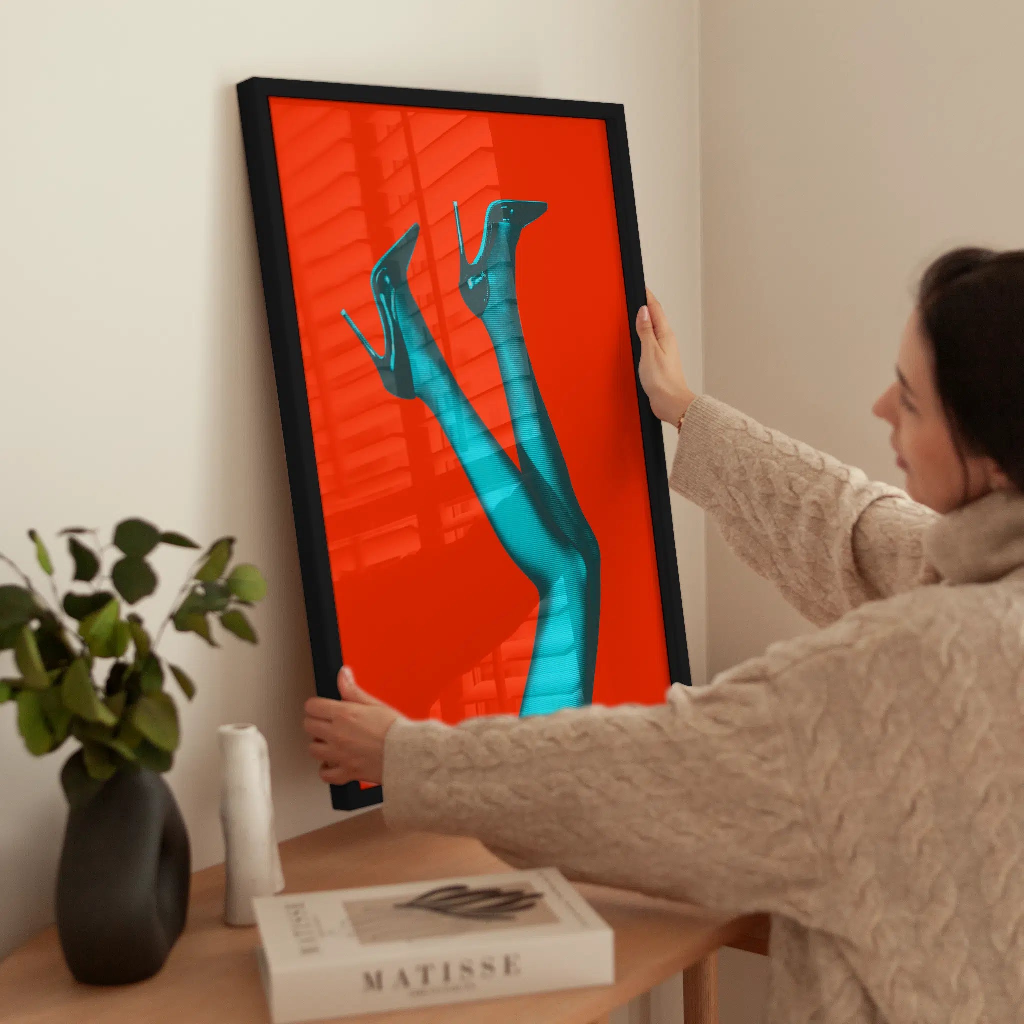Blue Legs wird aufgehängt