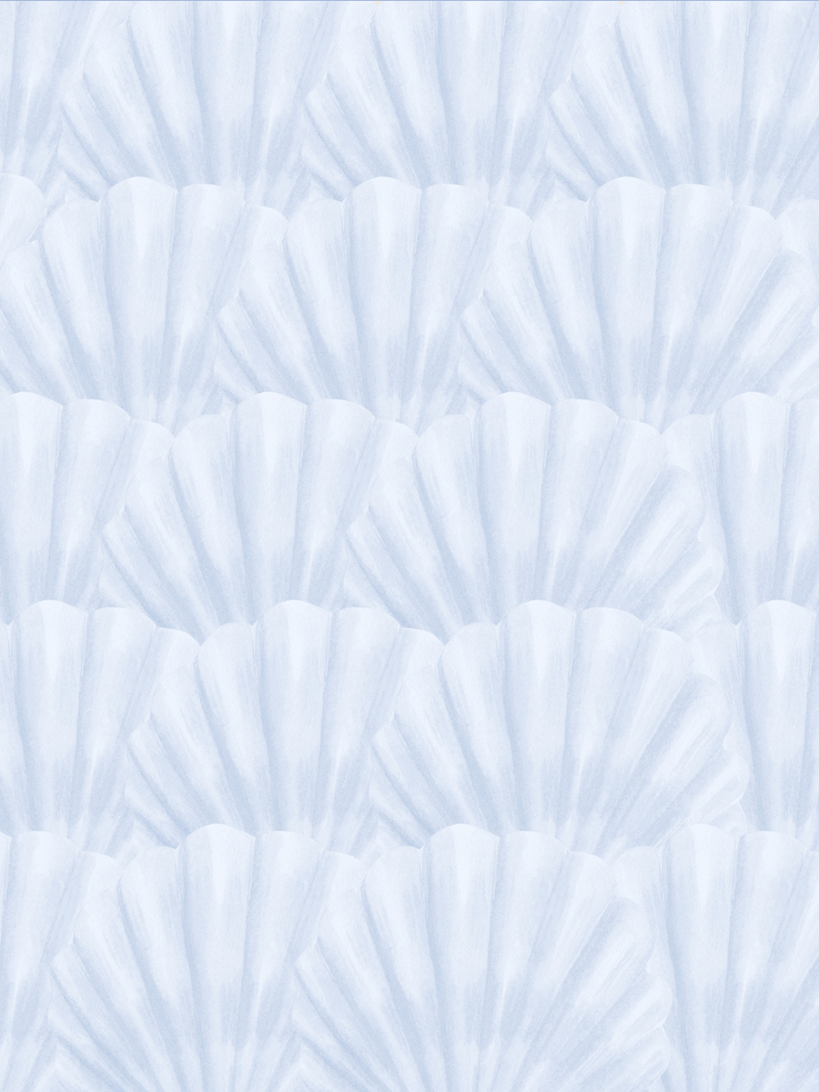 Blue Seashells Poster