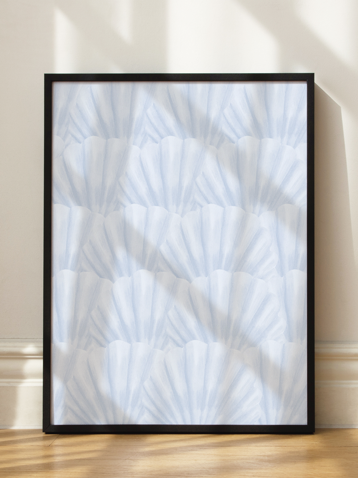 Blue Seashells Poster
