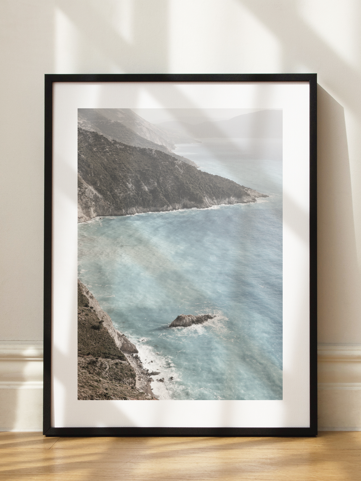 Blue Water Cliffs Poster