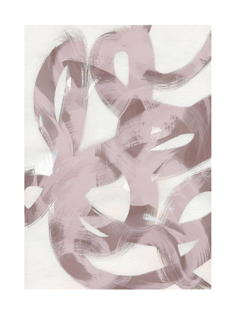 Blush Abstract Poster