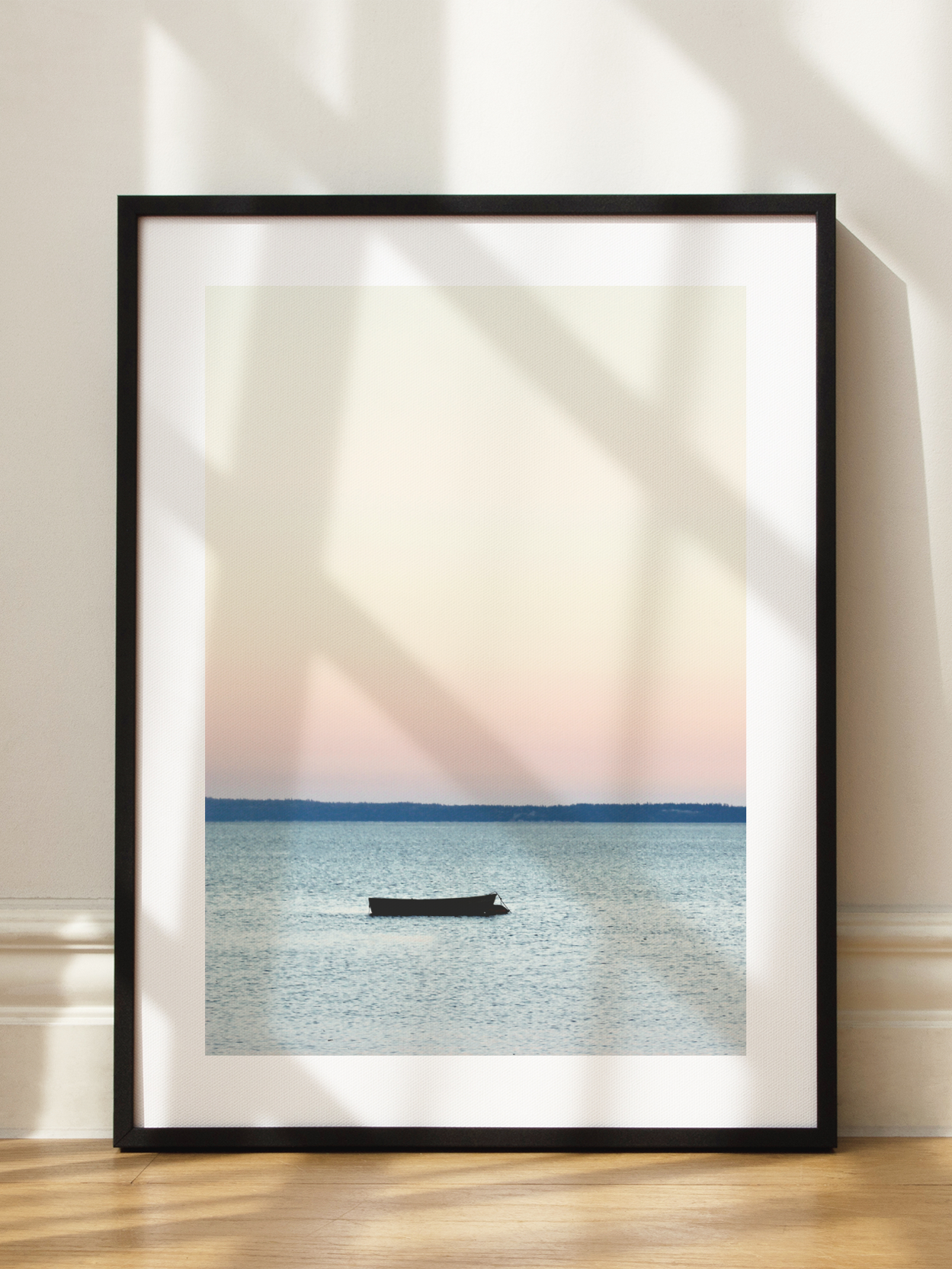 Boat on Lake Poster