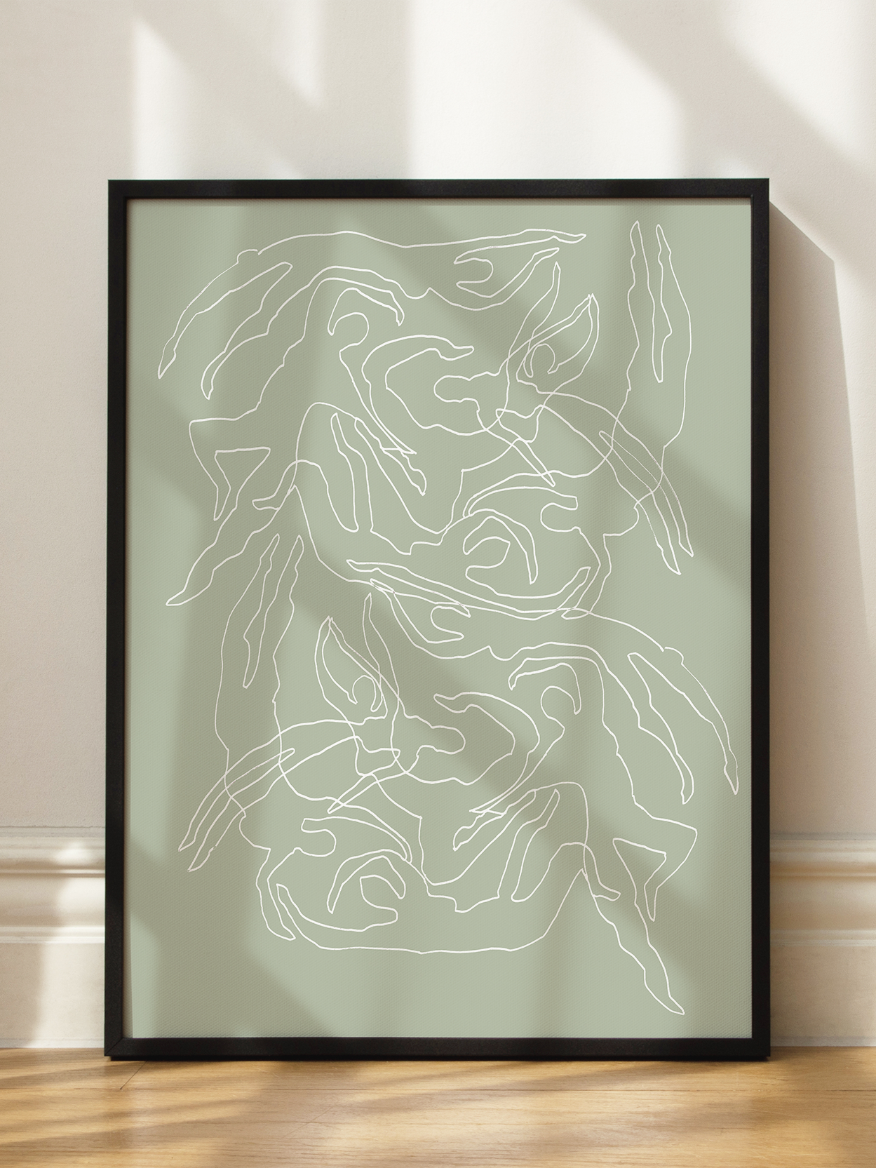 Bodies on Green Poster