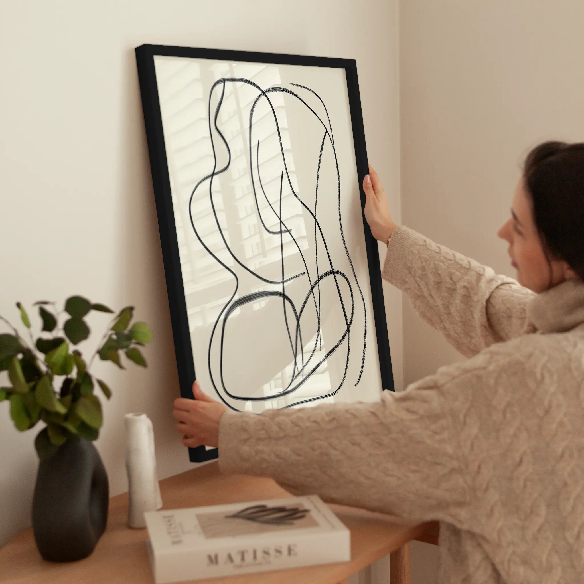 Body Figure wird aufgehängt