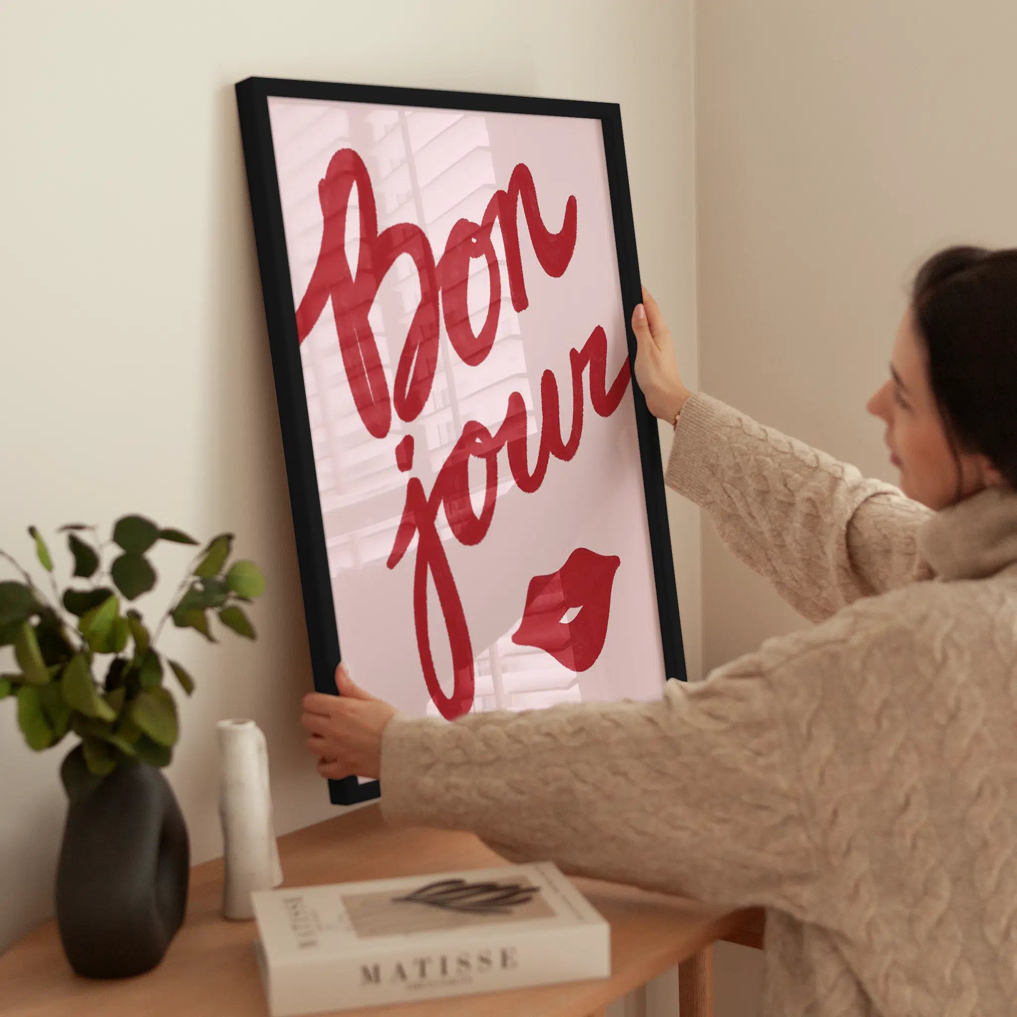 Bonjour Lips wird aufgehängt