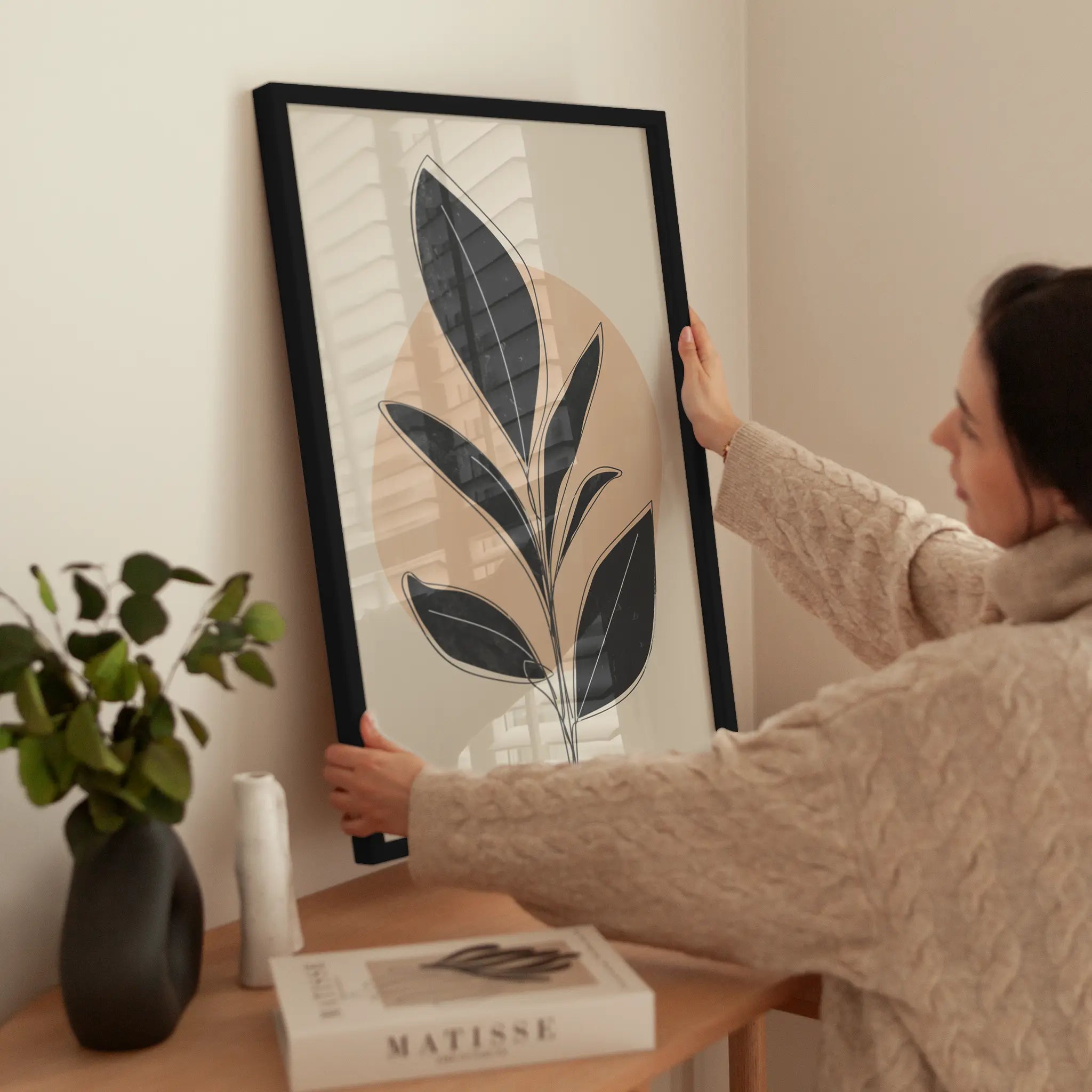 Botanical Graphic wird aufgehängt