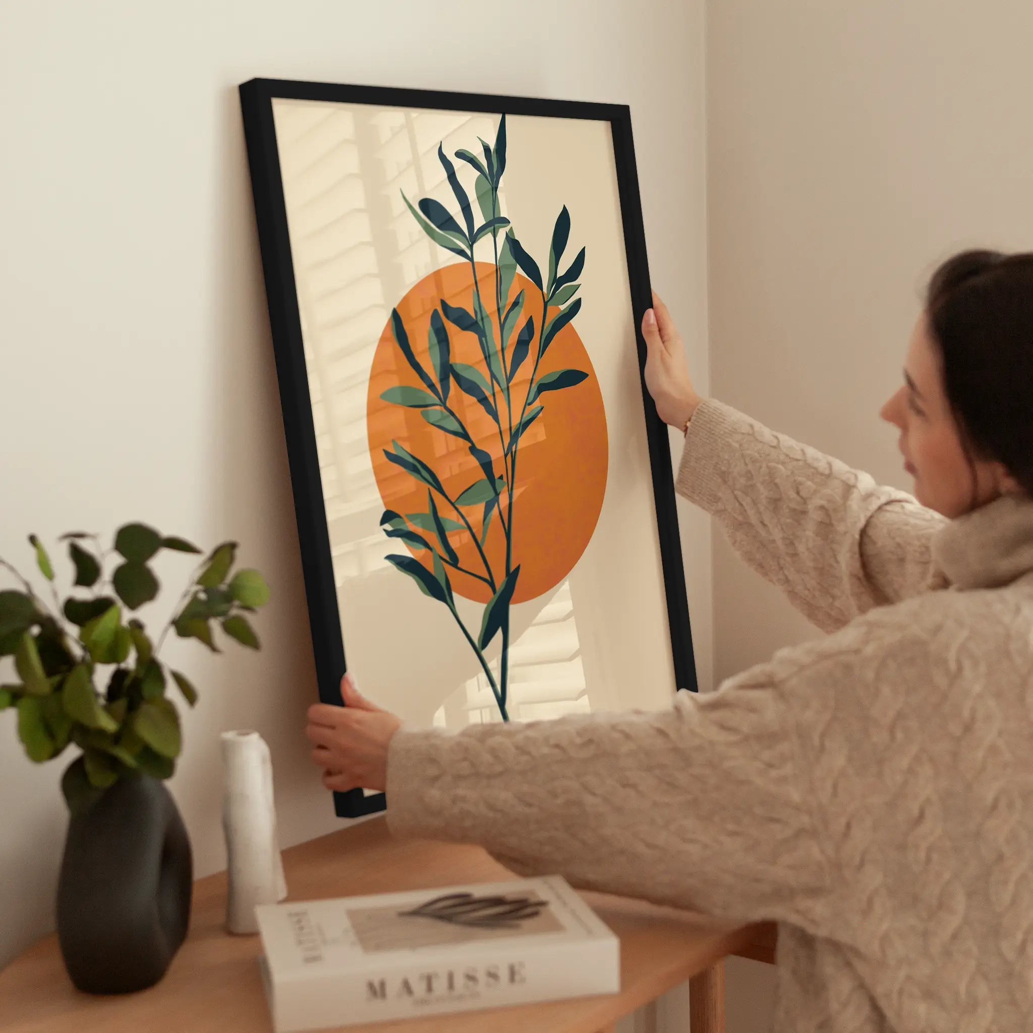 Botanical Sun wird aufgehängt