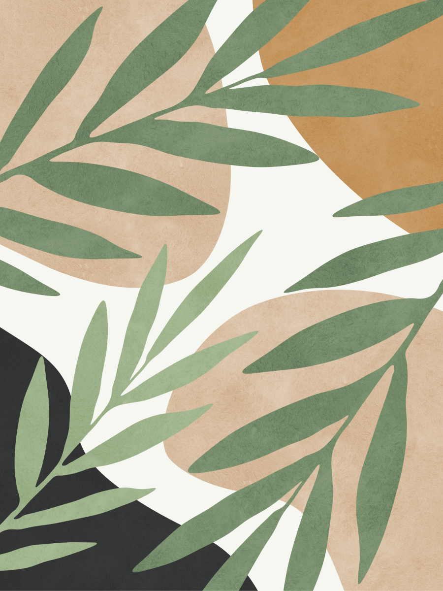 Botanics and Shapes Poster