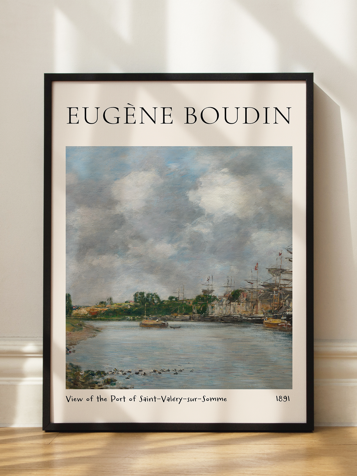 Boudin — View of the Port of Saint-Valéry-sur-Somme