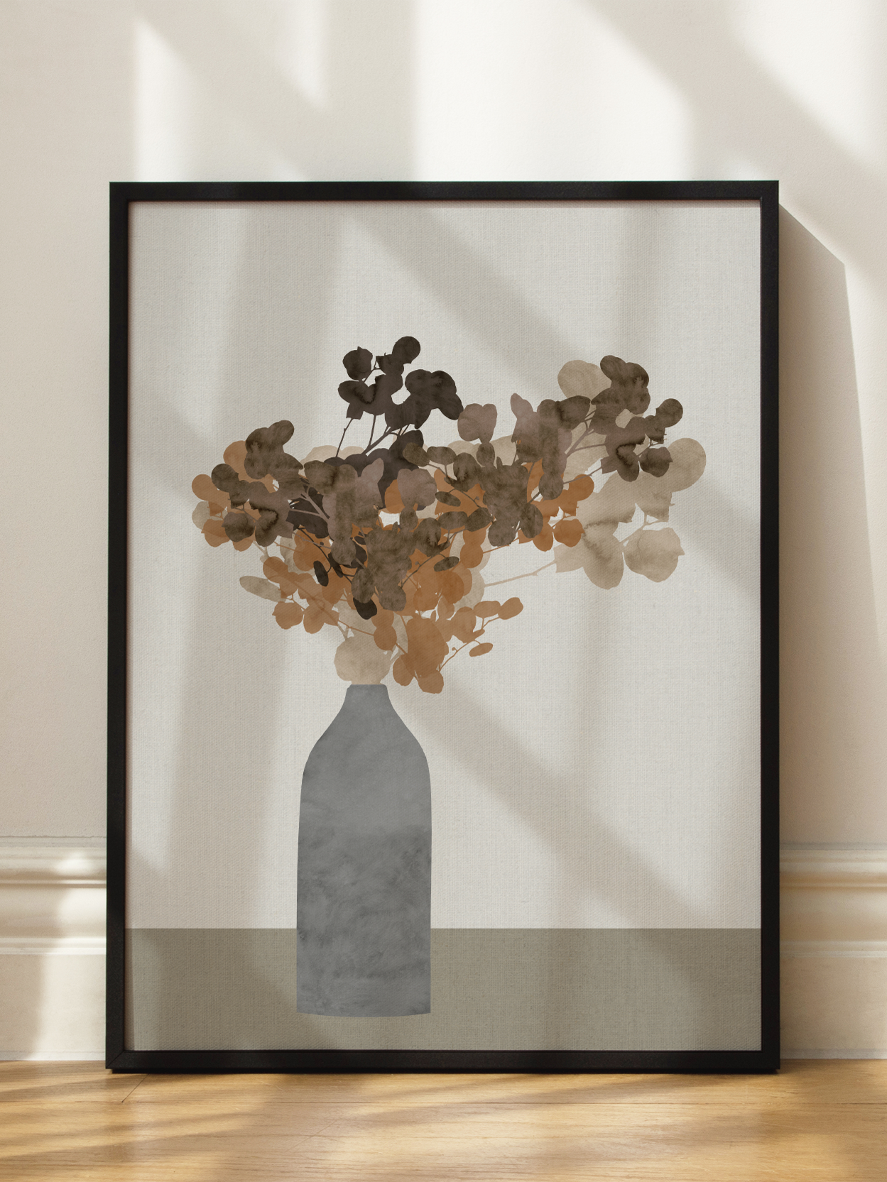 Bouquet in Grey Vase Poster