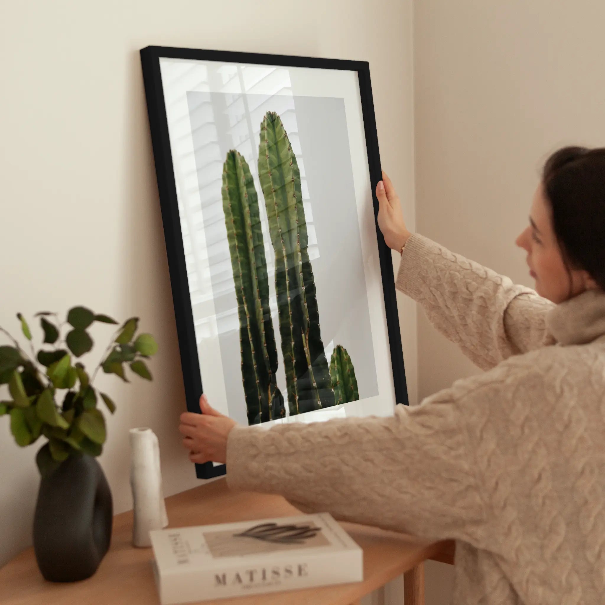 Cactus wird aufgehängt