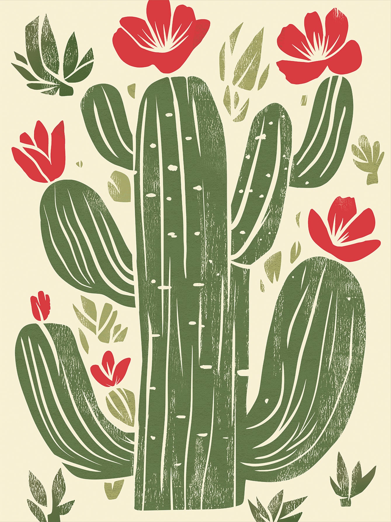 poster kaktus Cactus Blossom