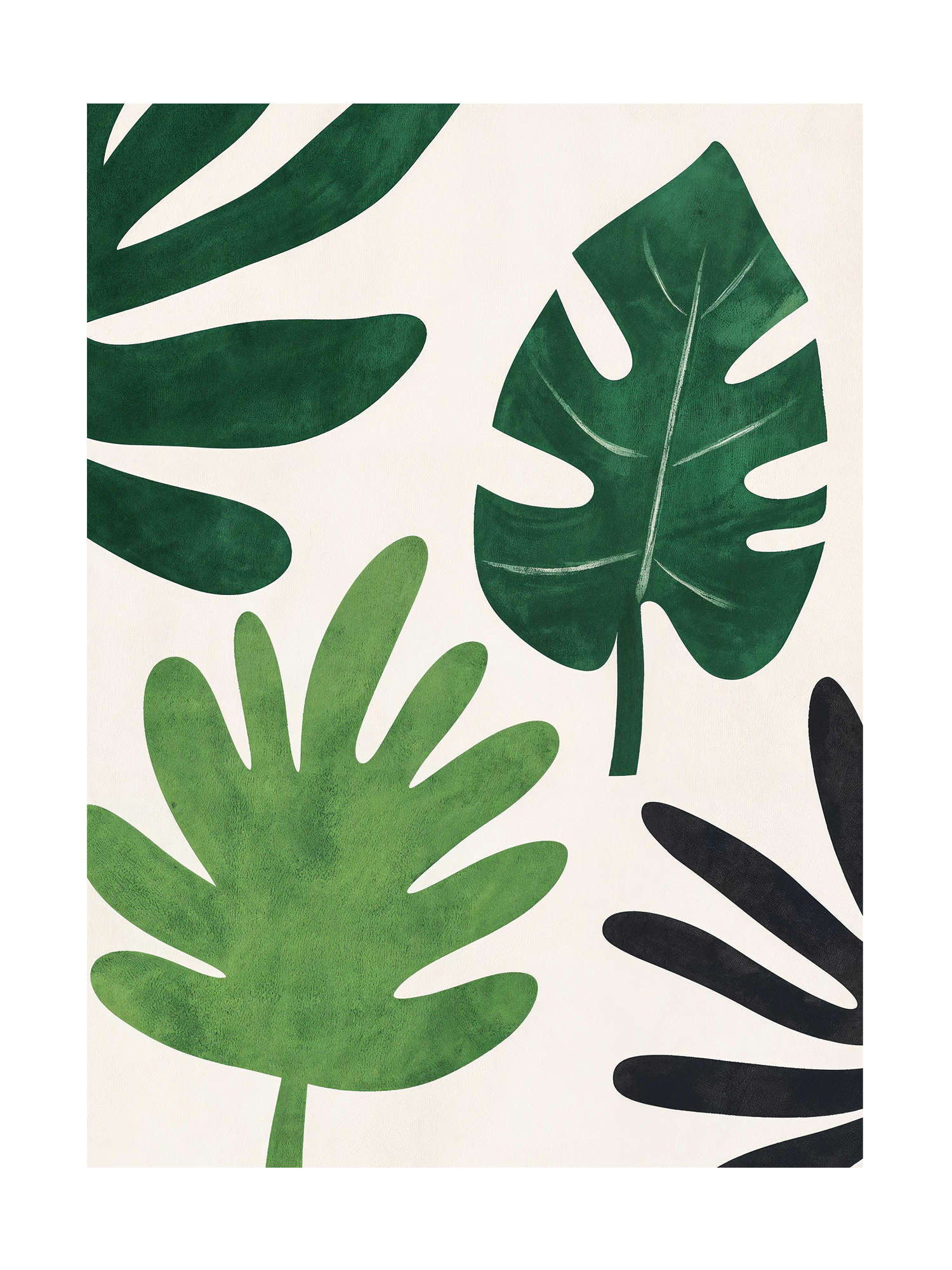 Tropical Silhouettes Poster