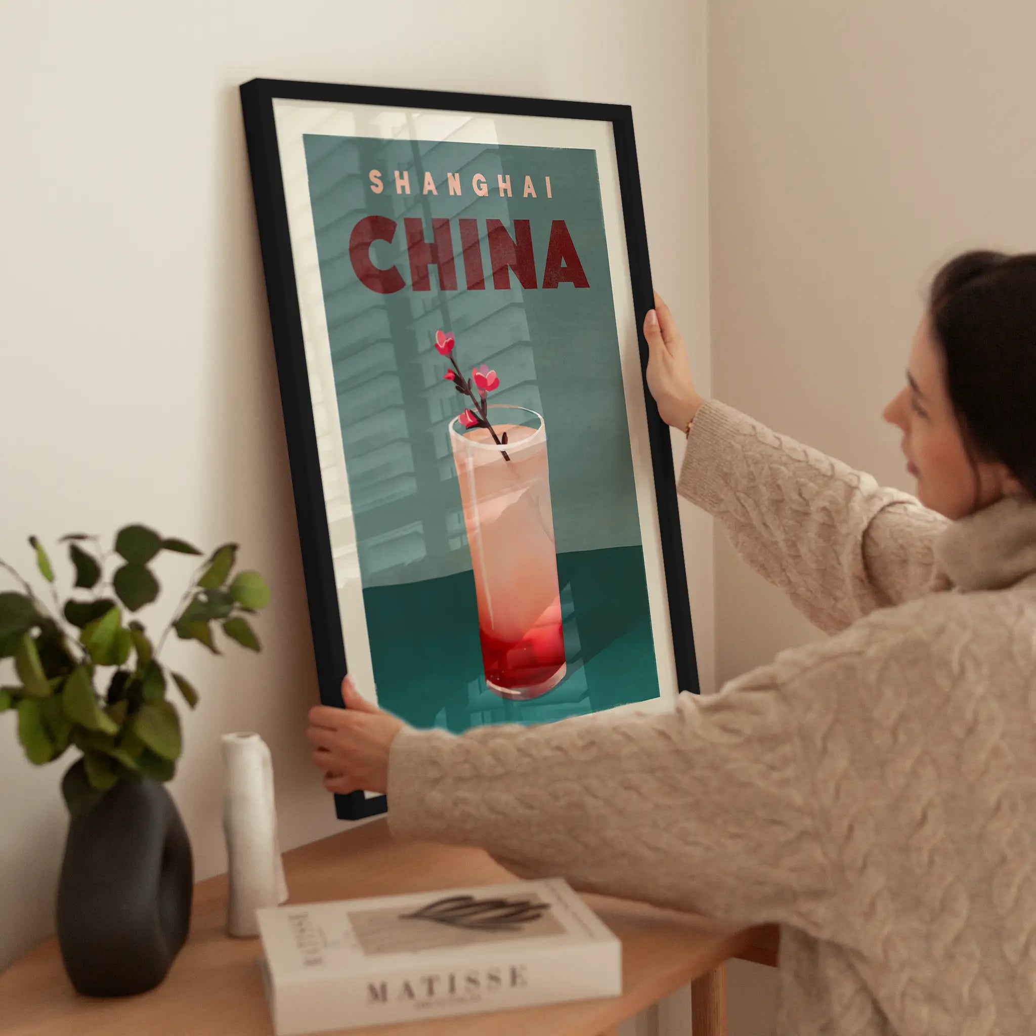If China were a Cocktail wird aufgehängt