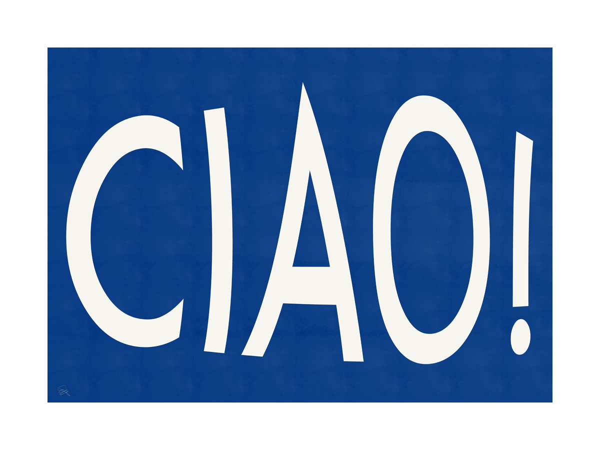 Italian Ciao! Poster