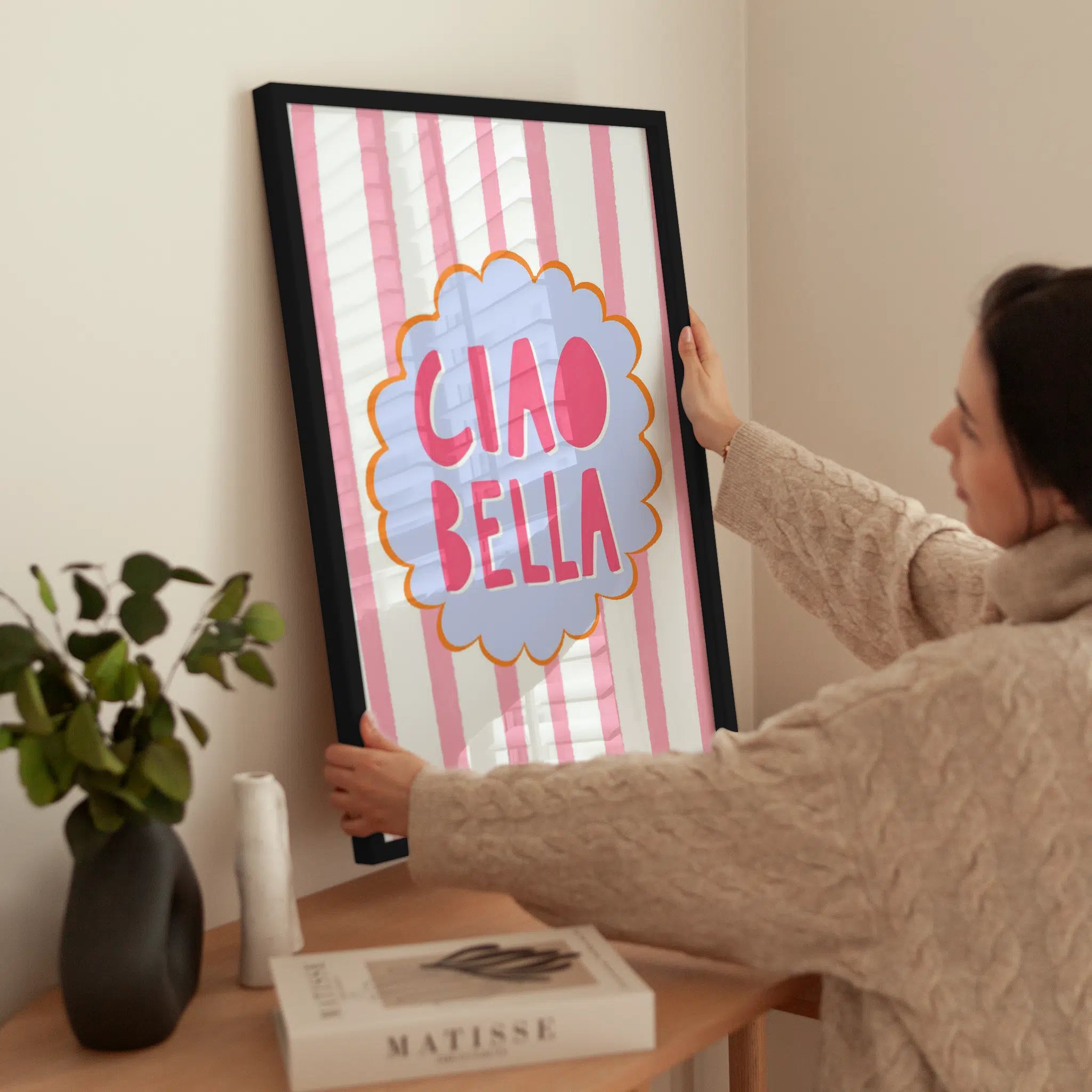 Ciao Bella wird aufgehängt