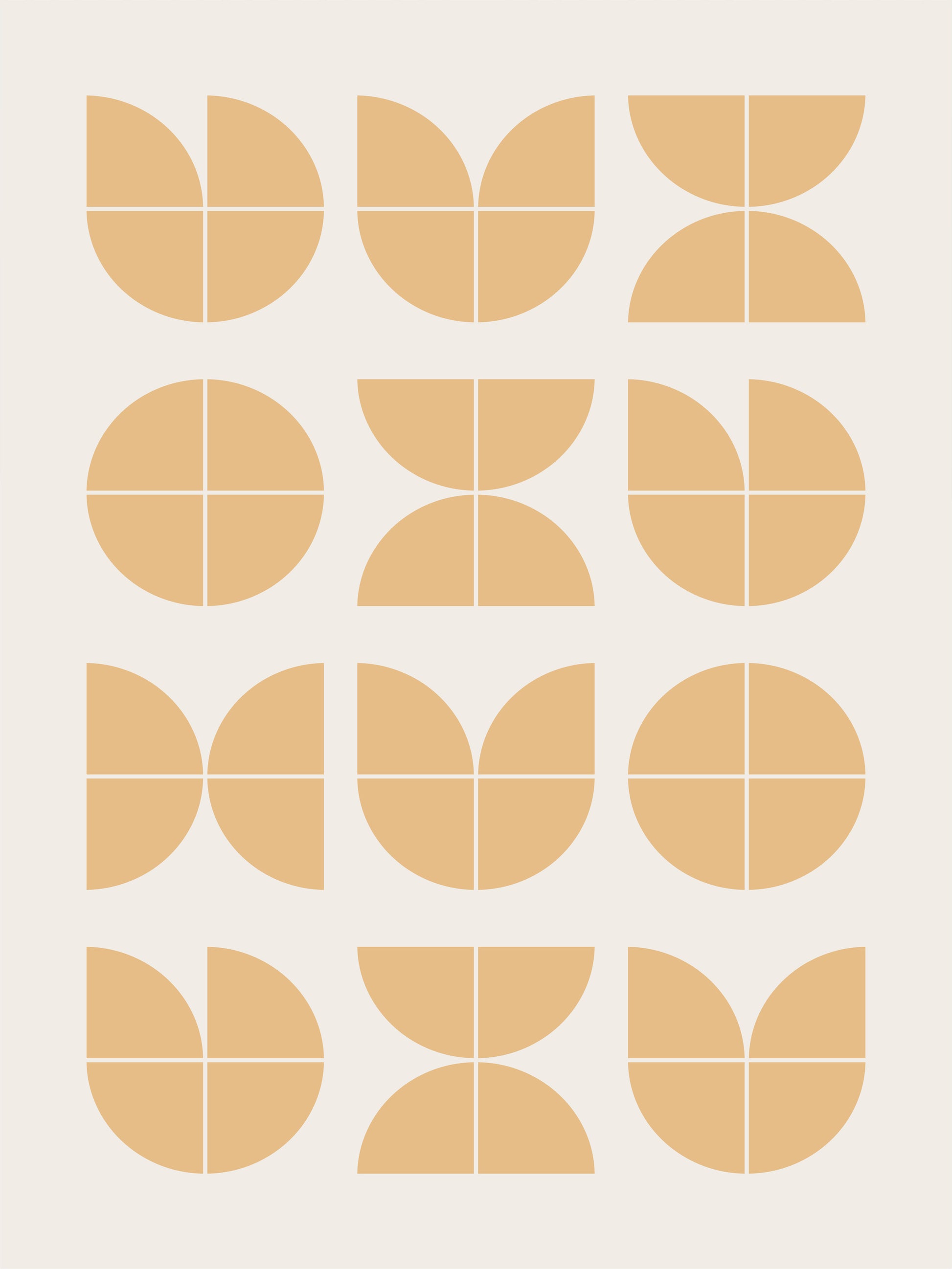 Citrus Grid — Bauhaus Poster