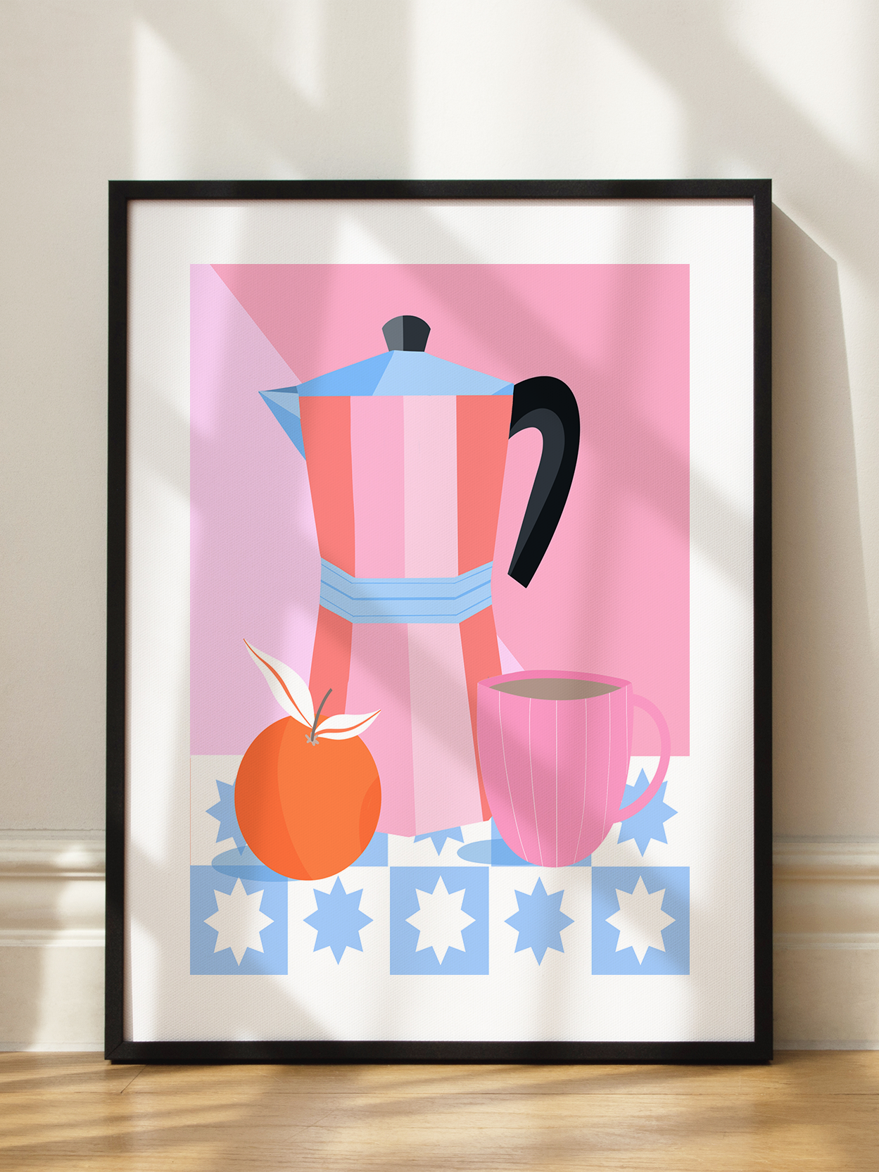 Coffee and Orange Poster