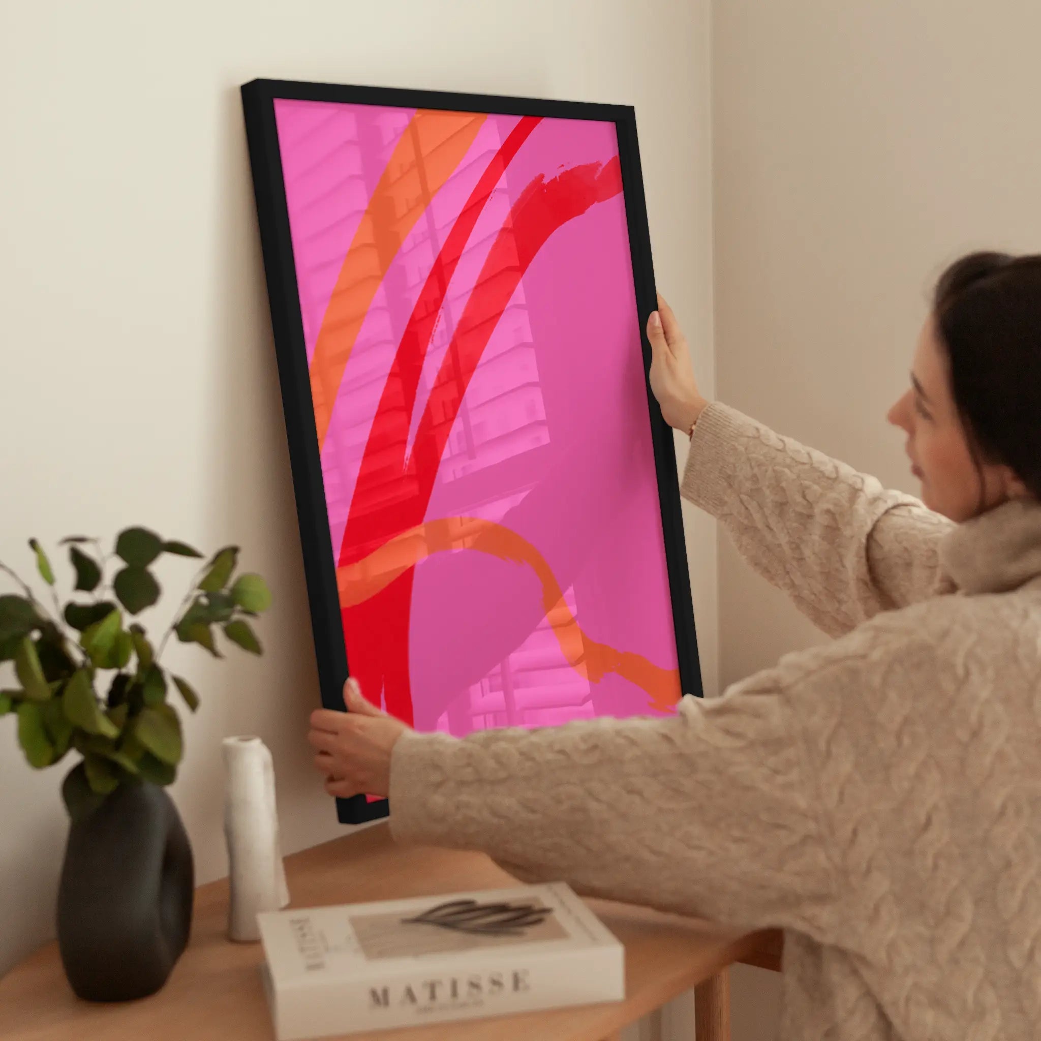Color of Life wird aufgehängt