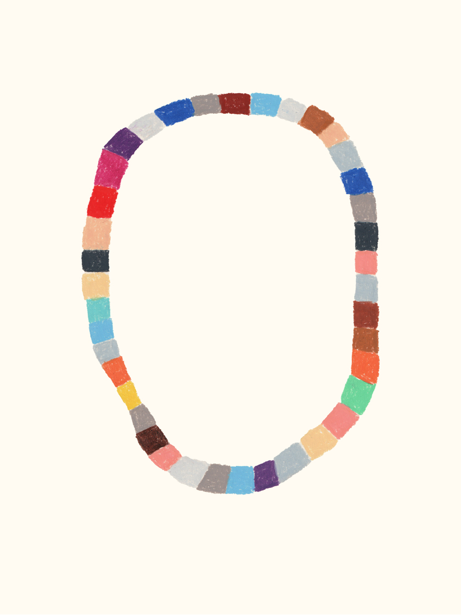 Colorful Necklace Poster