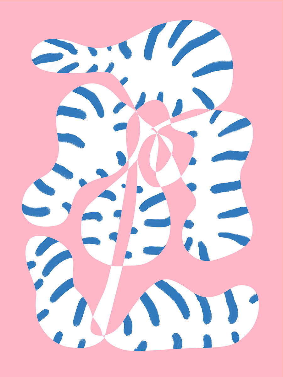 Striped Plant Poster